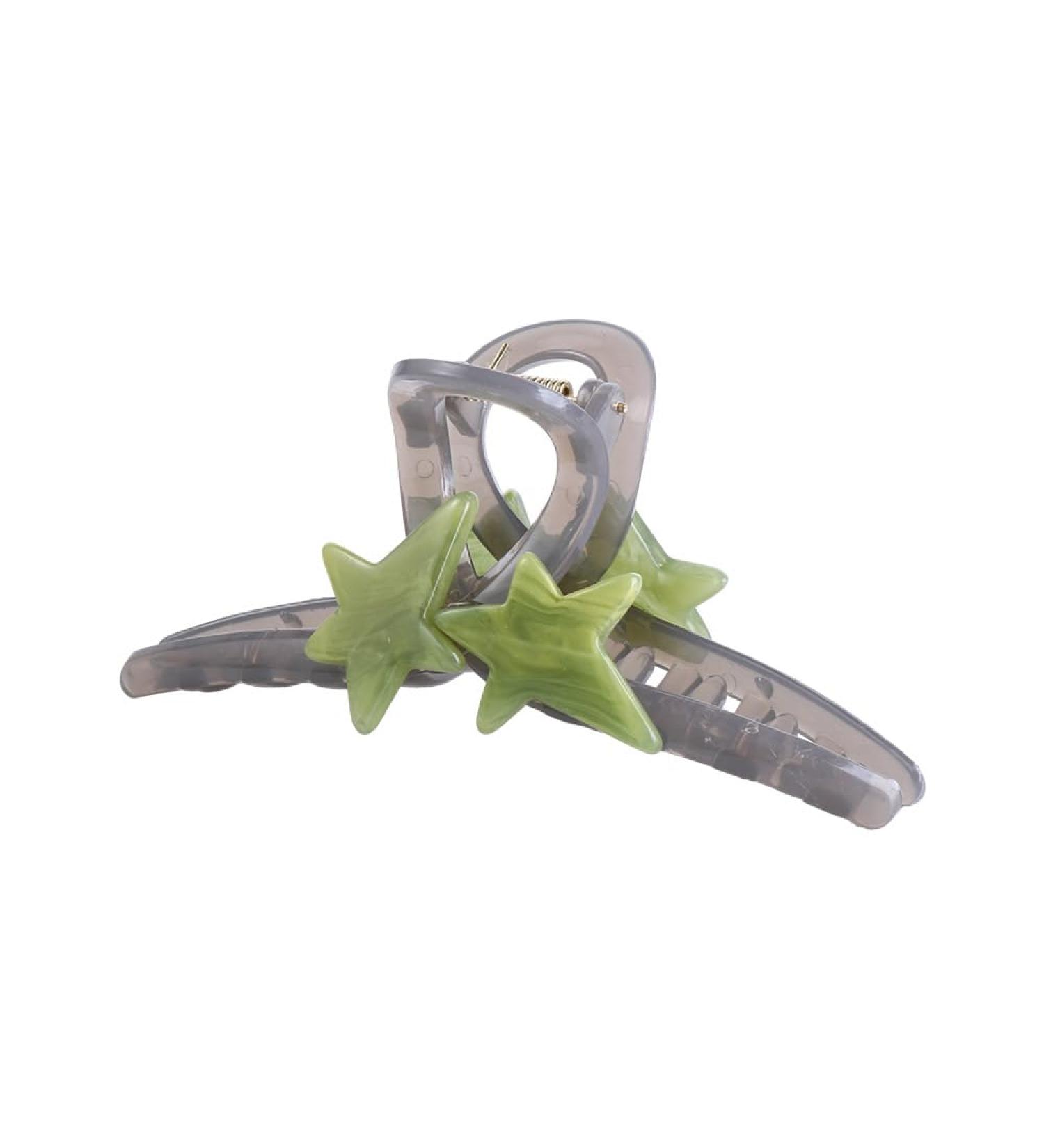 Vctitil Five-pointed Star Acrylic Hair Claws Hair Clips Ponytail Holders Shark Clip Barrettes Hair Accessories for Women Girl Thin Thick Hair(grey) - Buy Online on GoSupps.com