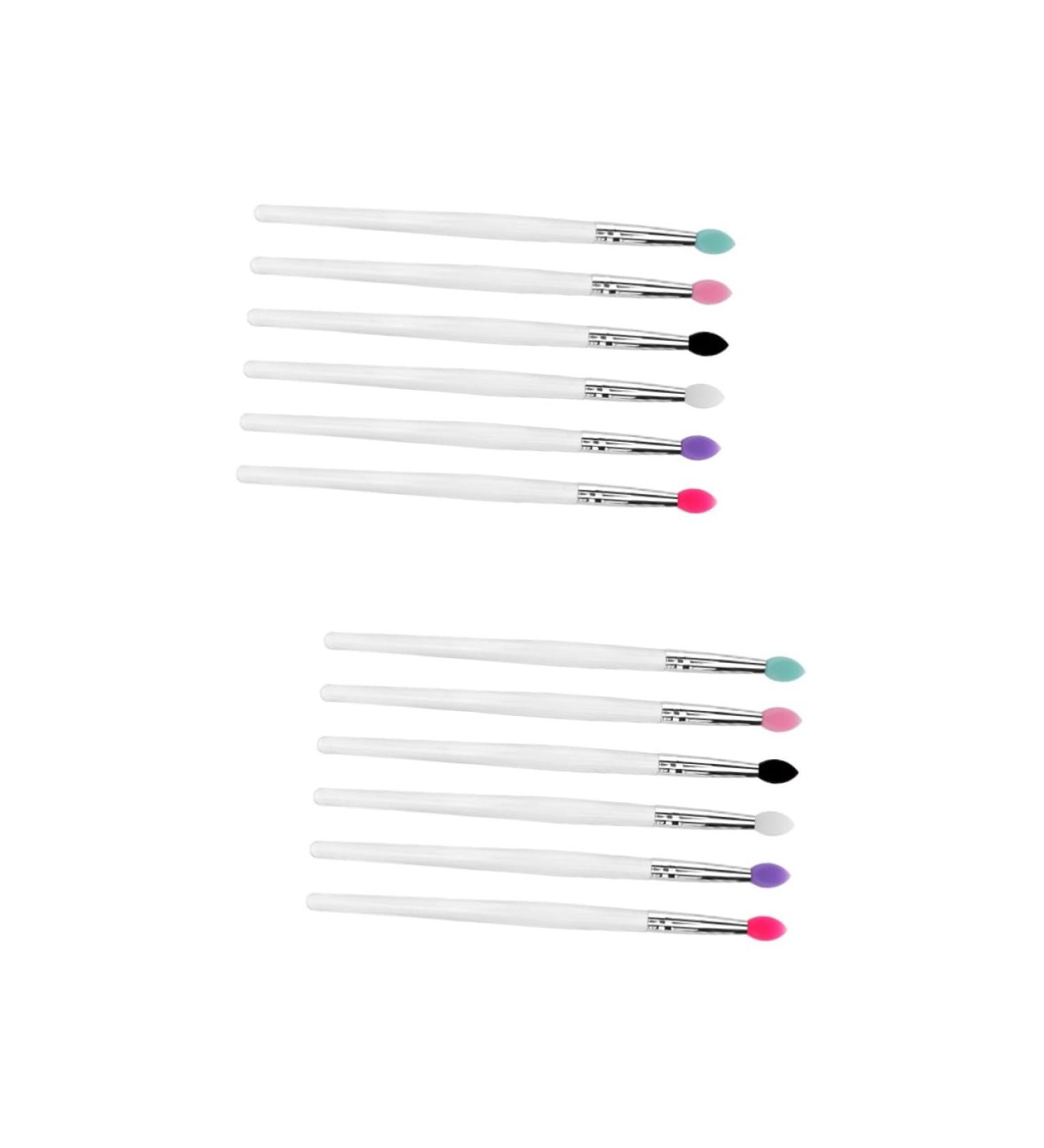 FRCOLOR 12 Pcs Eye Shadow Brush Flat Eyeliner Brush Foam Brush Make-up Eyeshadow Brush Smudge Stick Mix - Buy Online on GoSupps.com
