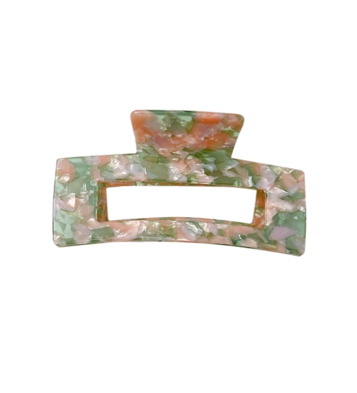 Vogely 1 Piece Acetic Acid Hair Claws Women Simplicity Hair Clip Fashion Elegant Headdress Marble Texture Hair Parts Style E Pattern Green - Buy Online on GoSupps.com