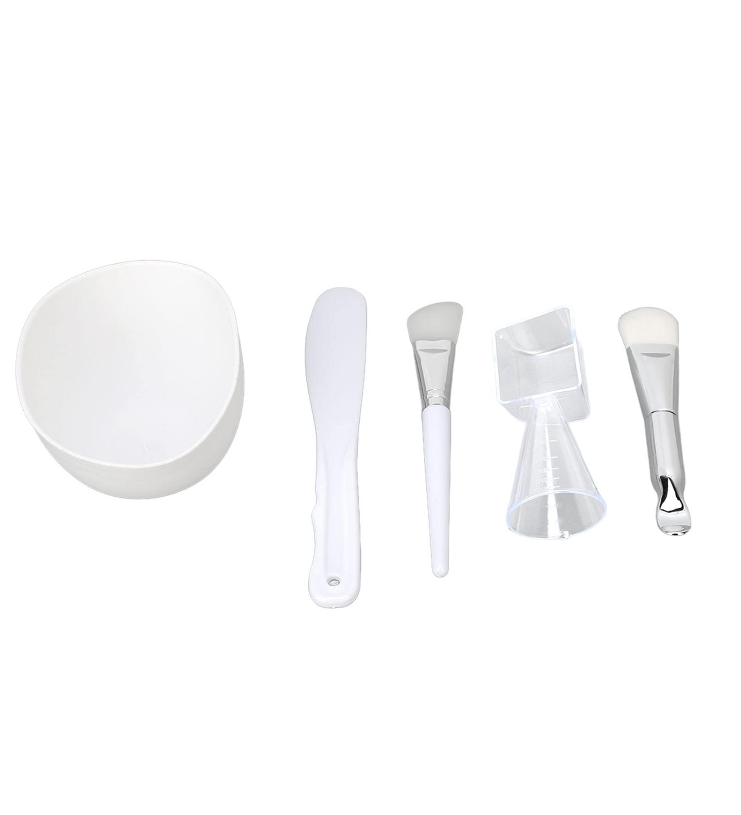 Ymiko Facial Mask Tool Set | Silicone Brush Mixing Bowl Spatula & Measuring Cup for DIY Skin Care - Buy Online on GoSupps.com