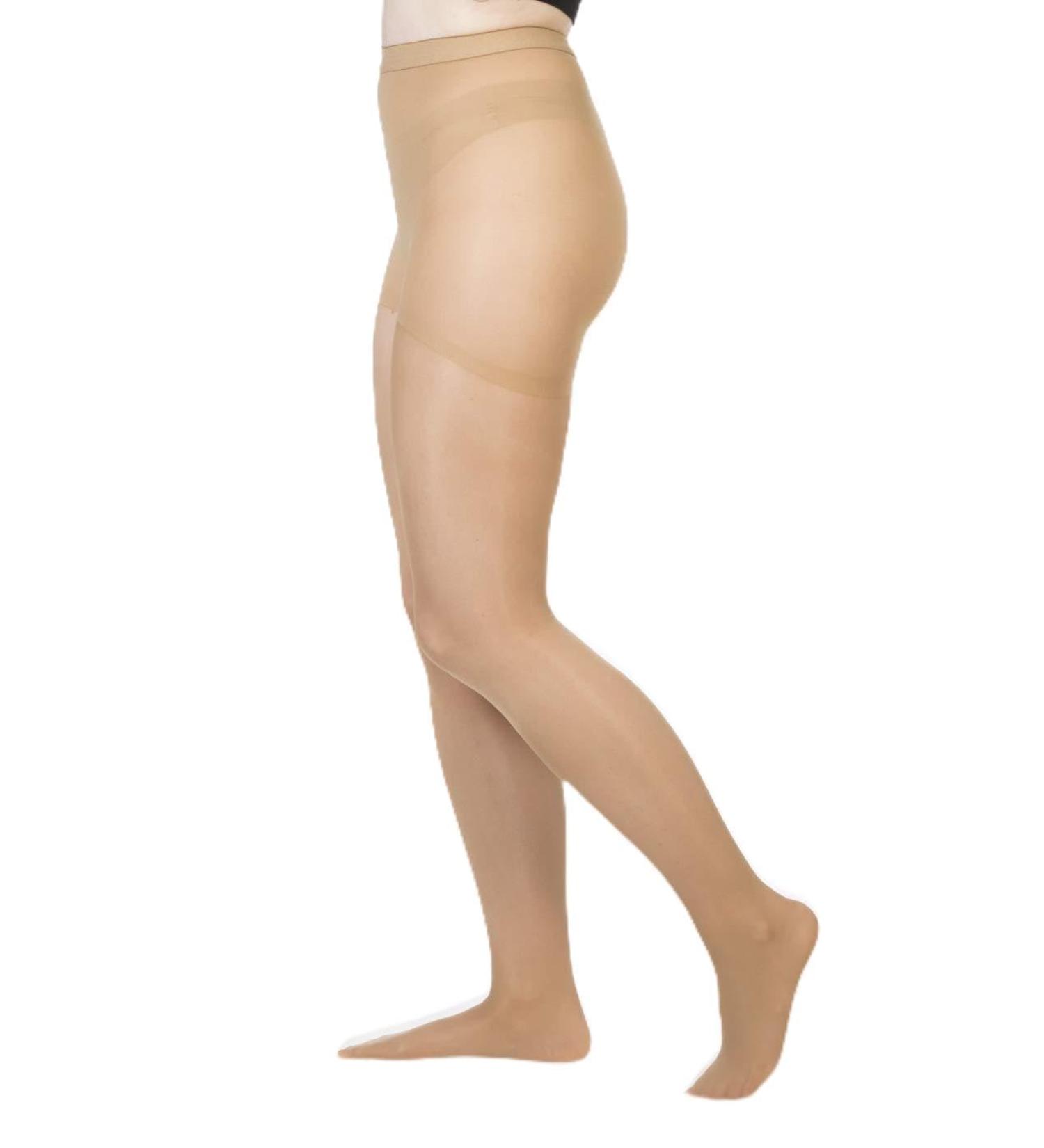 Allegro 8-15 mmHg Sheer Compression Pantyhose for Women - Comfortable Closed Toe Support Hose in Fawn - International Shipping Available - Buy Online on GoSupps.com