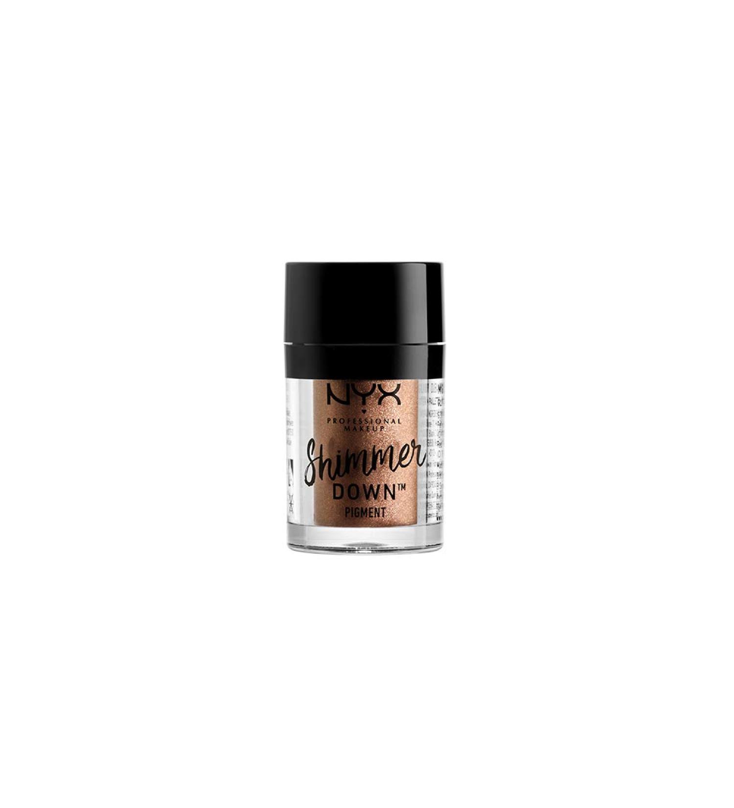NYX Shimmer Down Pigment in Almond - Professional Makeup for Stunning Shimmer Effects - Buy Online on GoSupps.com