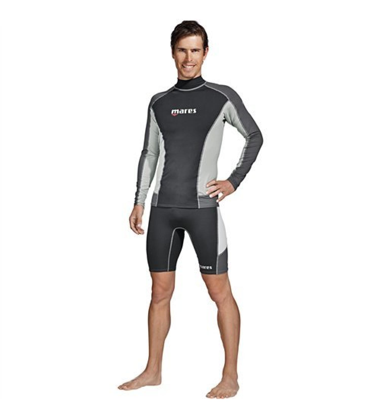 Mares Long Sleeve Trilastic Rash Guard Black Grey XX-Large