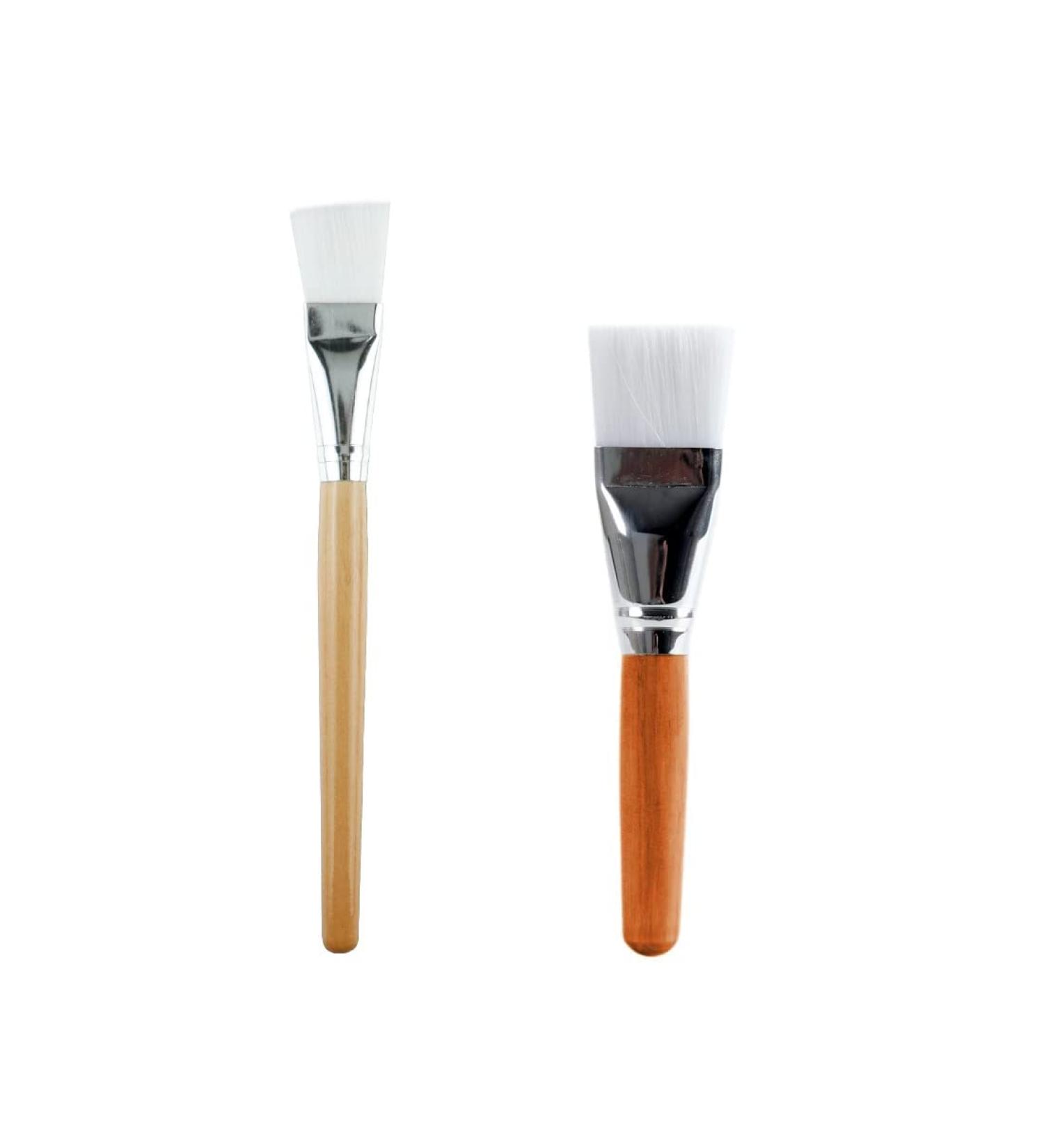 Sioppki Face Mask Brush Set - 2 Natural Wood Applicators for Professional Face Masks Eye Masks & DIY Cosmetics - Buy Online on GoSupps.com