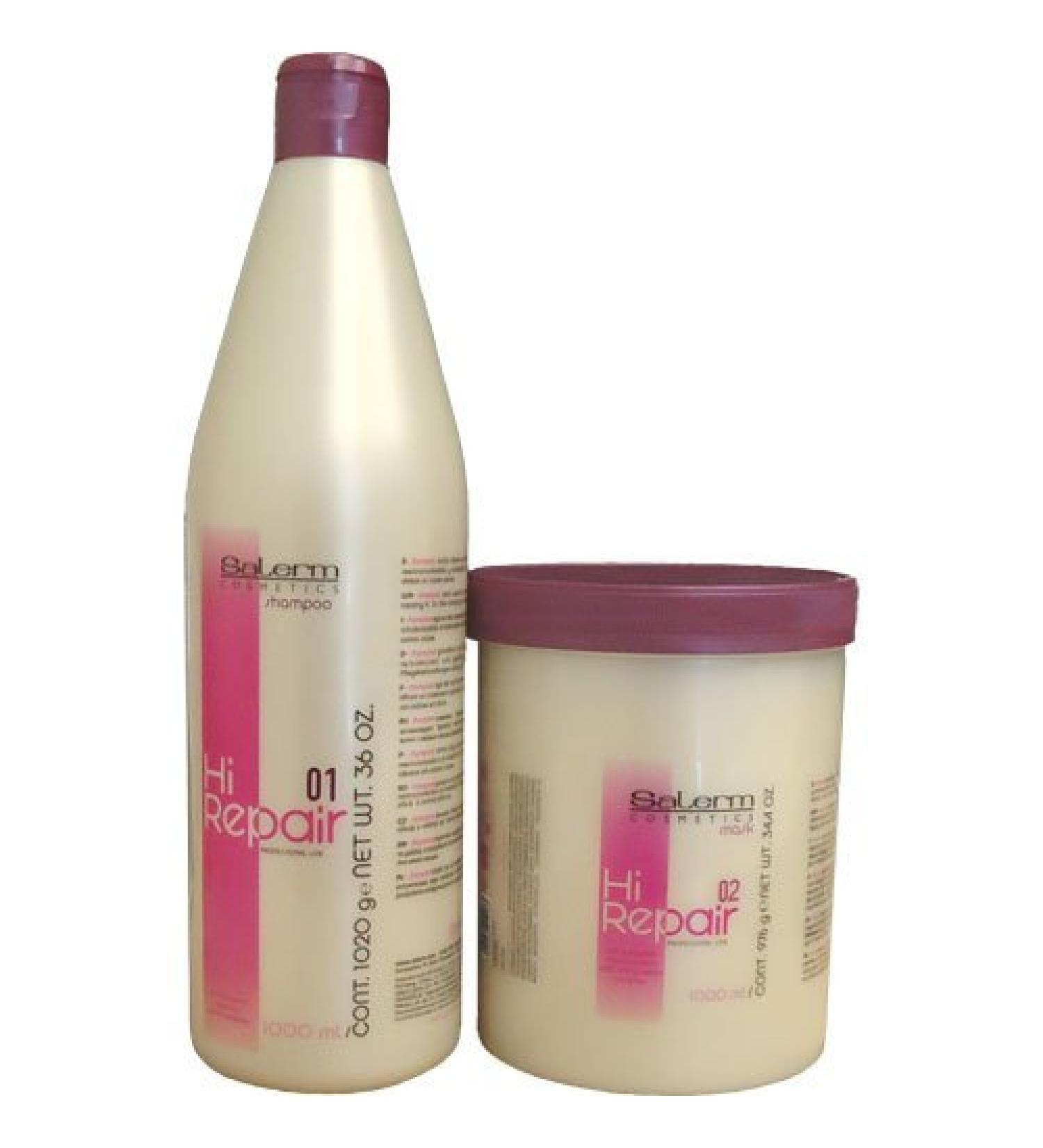 Salerm Hi Repair Shampoo and Repair Mask Combo Set