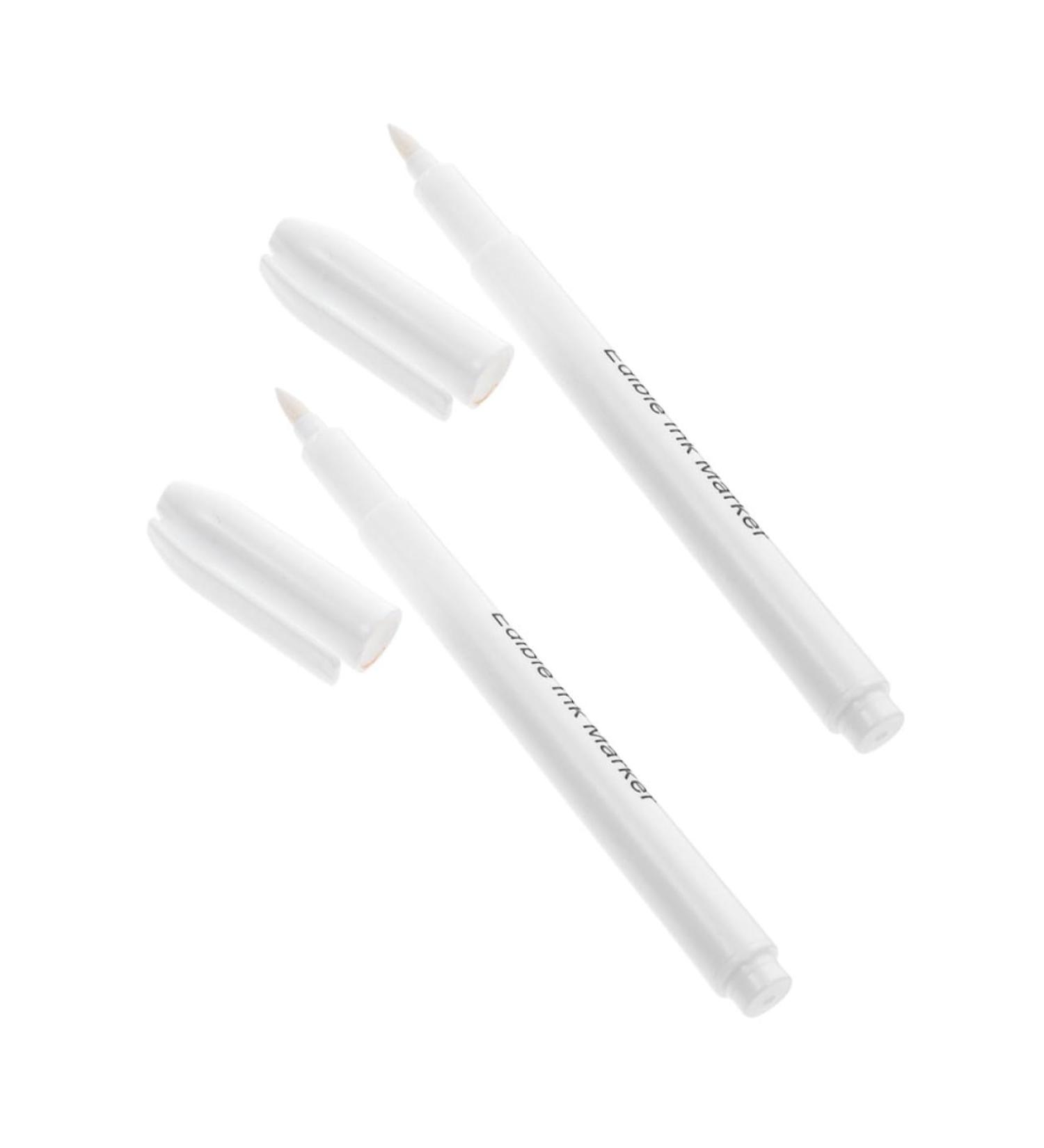 MAGICLULU 2pcs Baking Pigment Pen Chocolate Pen Pigment Markers Food Coloring Markers Cake Pens White Plastic - Buy Online on GoSupps.com