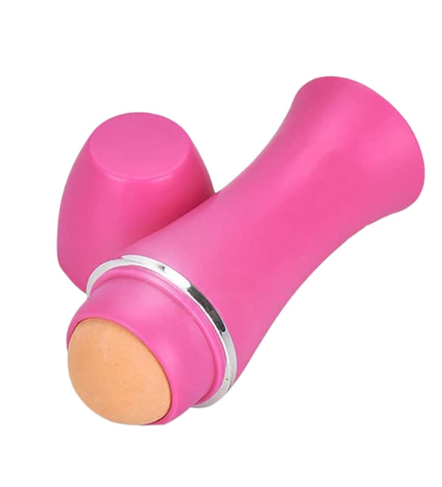 RIYAN Face Oil Absorbing Roller Volcanic Stone Blemish Remover Face Oil Removing Rolling Stick Ball Pink - Buy Online on GoSupps.com
