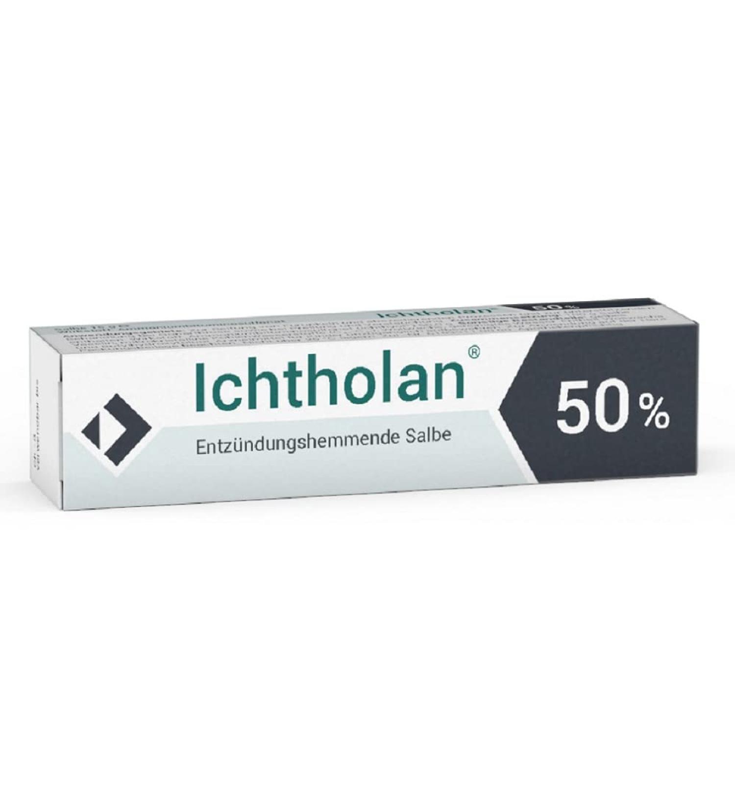 Ichtholan 50% Ointment - Anti-Inflammatory & Antibacterial for Purulent Skin Infections | 40g Pack - Fast International Shipping - Buy Online on GoSupps.com