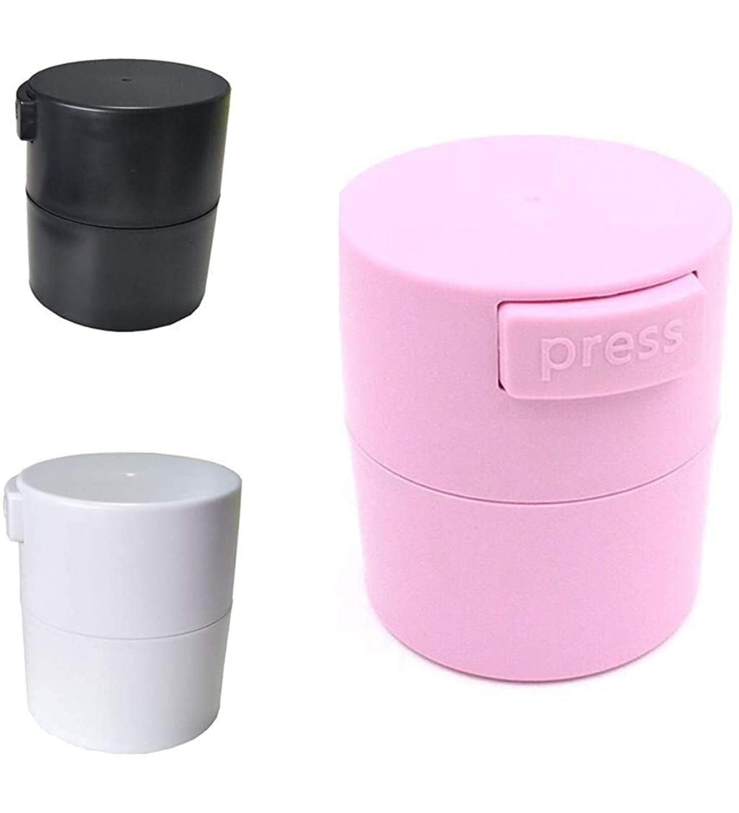 Best Belong Eyelash Extensions Adhesive Jar Plastic Tank Lash Extension Glue Storage Container Sealed Tank Lash Tool (Pink)