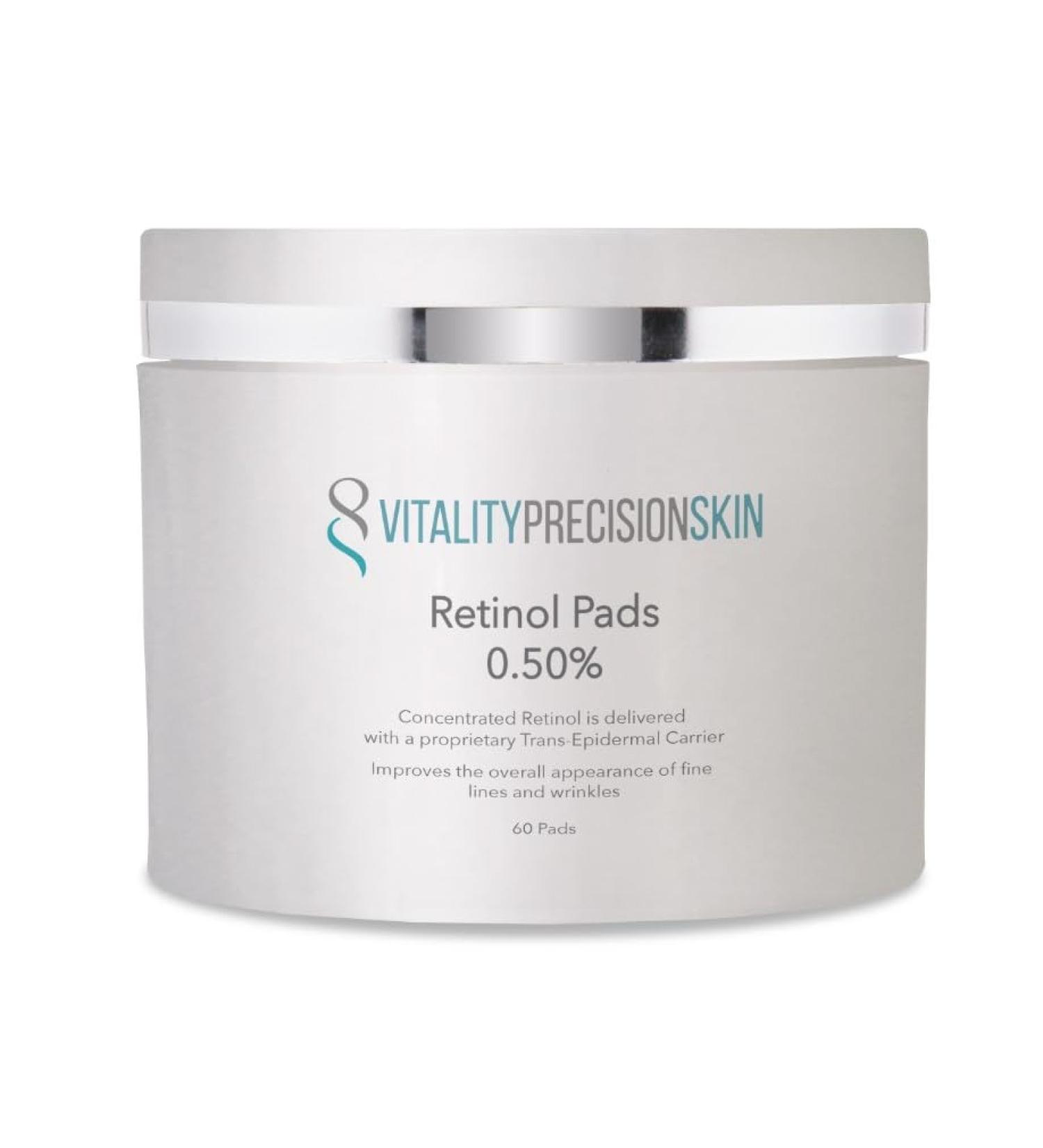Vitality Precision Skin Retinol Pads 0.5% - 3 Month Supply for Youthful Skin | International Shipping Available - Buy Online on GoSupps.com