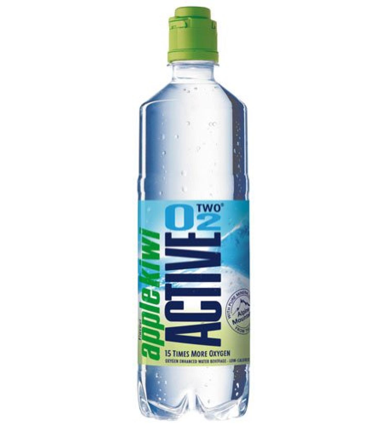 Active O2 Apple-Kiwi oxygen mineral water with apple-kiwi flavor PET - 0.75L - 4x