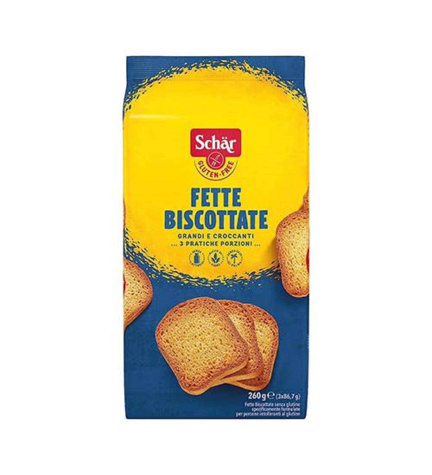  CAIYA Schar Large and Crispy Biscuit Slices 260g - Gluten Free - Buy Online on GoSupps.com