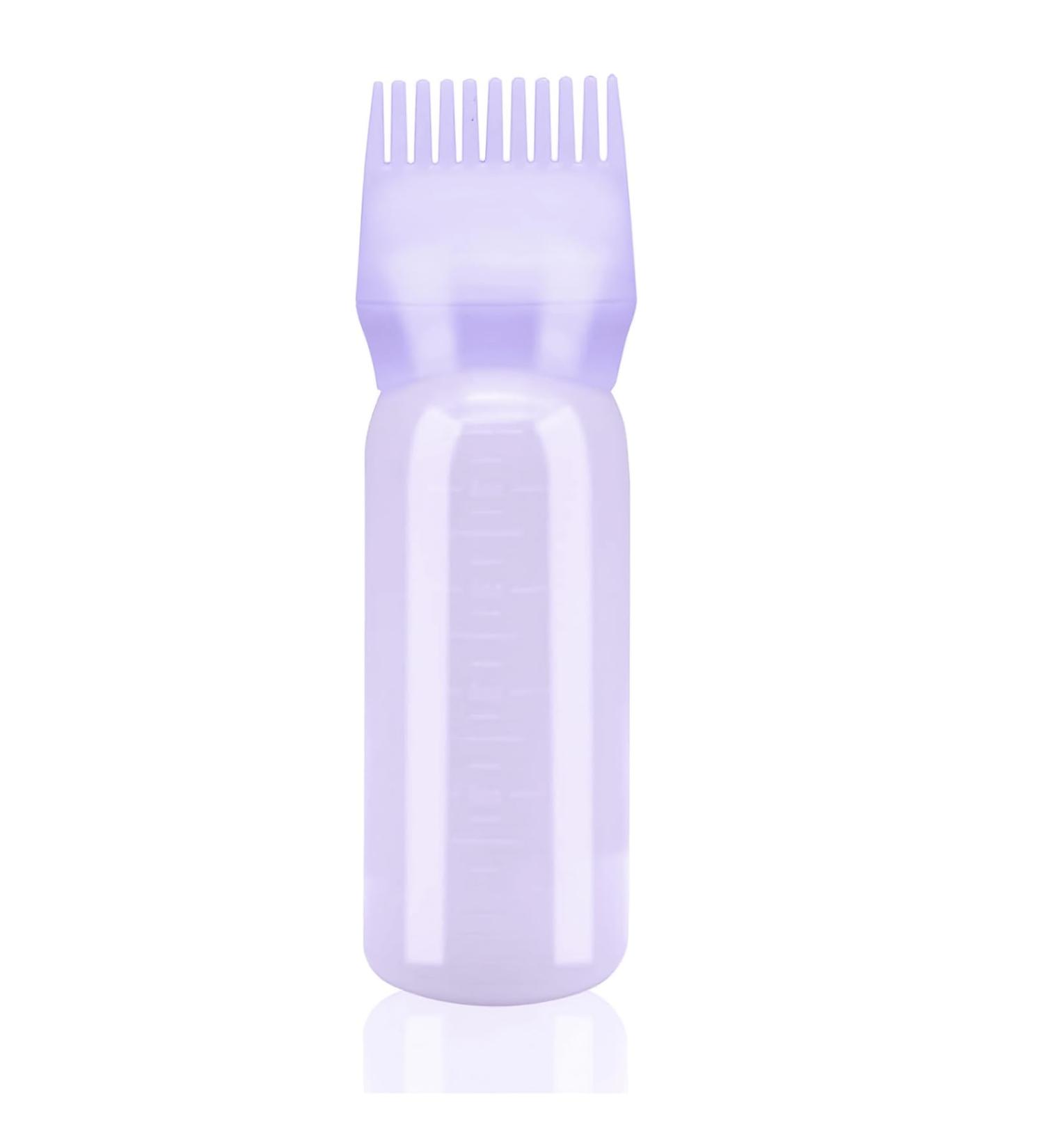 DSHYUAUOCI 160 ml Hair Oil Applicator Bottle - Reusable Graduated Hair Coloring Tool for Home & Salon | Perfect for Hair Dye - Purple - Buy Online on GoSupps.com