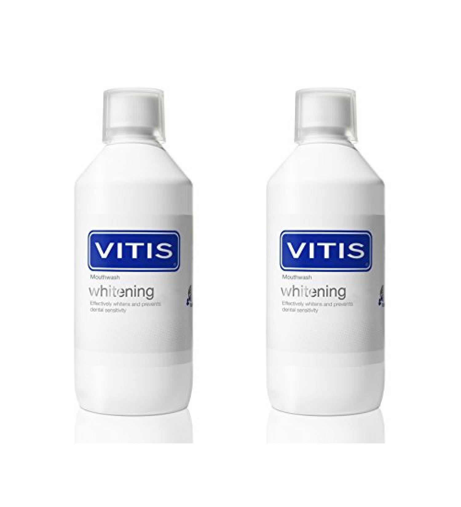 2 x vitis whitening mouthwash