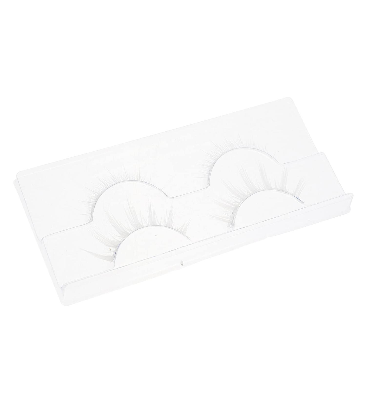 Beatifufu 2 Pairs White False Eyelashes White Individual Lashes Reusable Cosplay Lashes White Curly Eyelashes White Fake Eyelashes White Faux Eyelashes Chemical Fiber 5d Tool Luxurious - Buy Online on GoSupps.com
