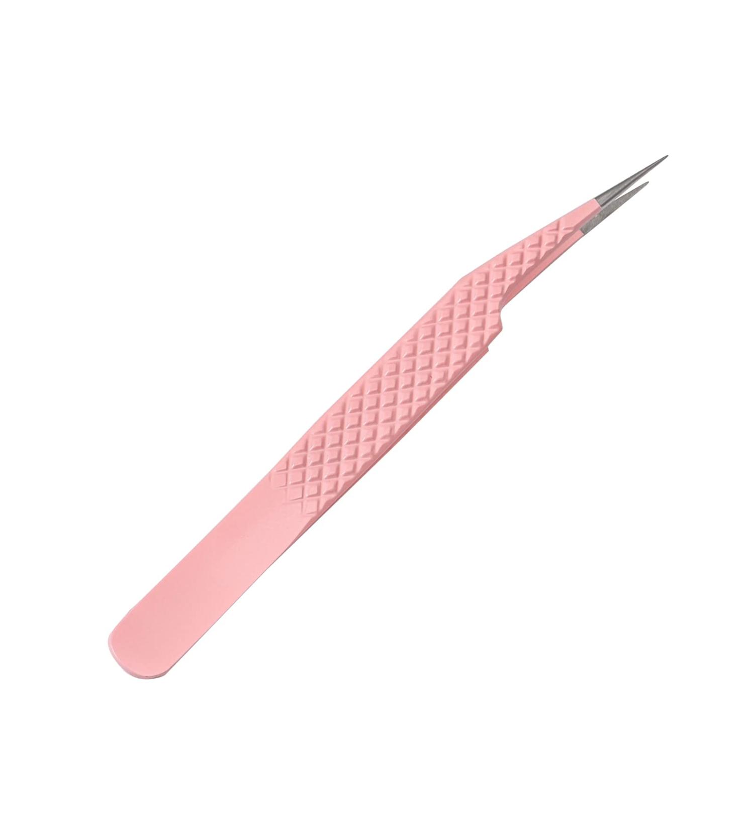 Professional False Eyelash Extension Tweezers Straight and Curved High-Quality Lash Extension Tools for Lash Fan Isolation Smooth Stainless Steel Grip By Wendy lashes. tweezers-1 - Buy Online on GoSupps.com
