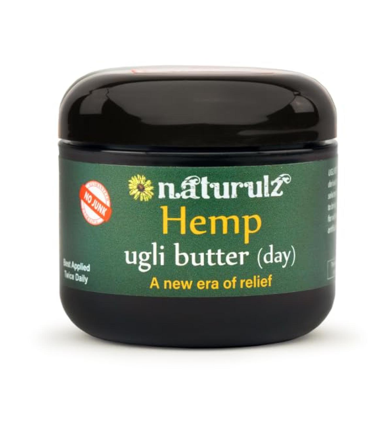 Naturulz Ugli Butter Hemp - 4oz Topical for Active Lifestyle | Plant-Based Formula with Arnica Capsicum Turmeric & Devil's Claw for Muscles & Joints Relief - Buy Online on GoSupps.com