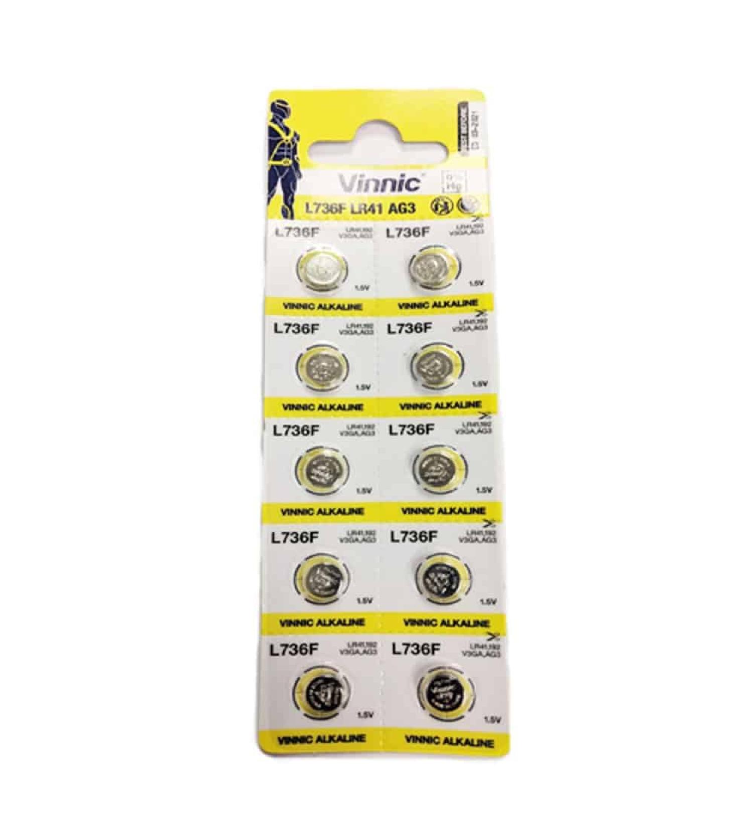 Buy Ag3 L736 192 Alkaline Battery (10 Pack) Perfect for Watches Calculators Toys Lasers & Clocks - Fast International Shipping - Buy Online on GoSupps.com