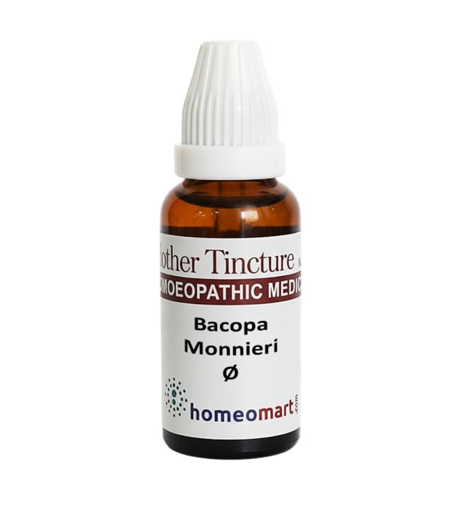 Homeomart.com Bacopa Monnieri Homeopathy Mother Tincture (Q) 1 fl oz (30ml) 30 ml - Buy Online on GoSupps.com