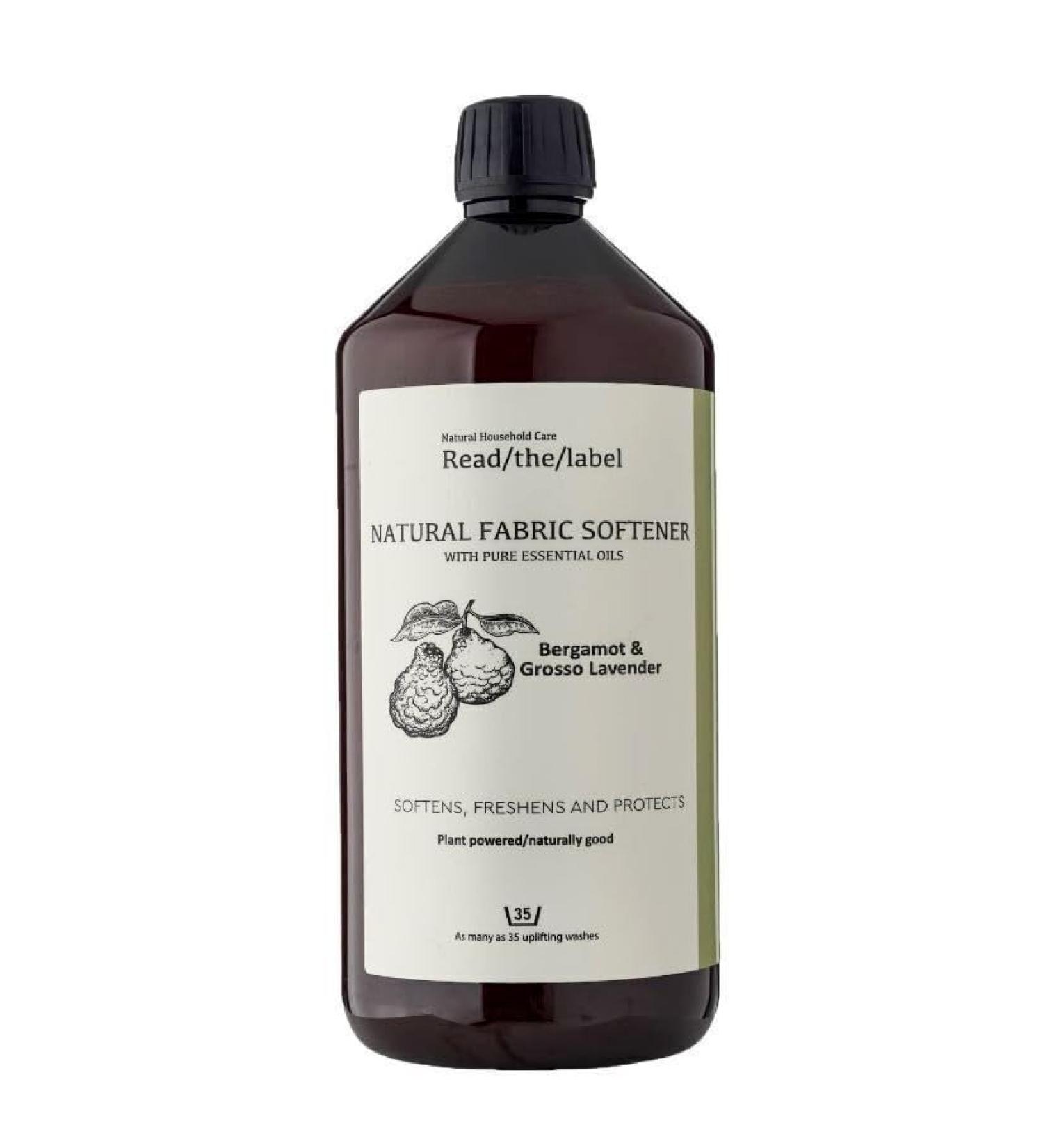 Natural Fabric Softener with Organic Essential Oils | Bergamot & Grosso Lavender | Read The Label - Buy Online on GoSupps.com