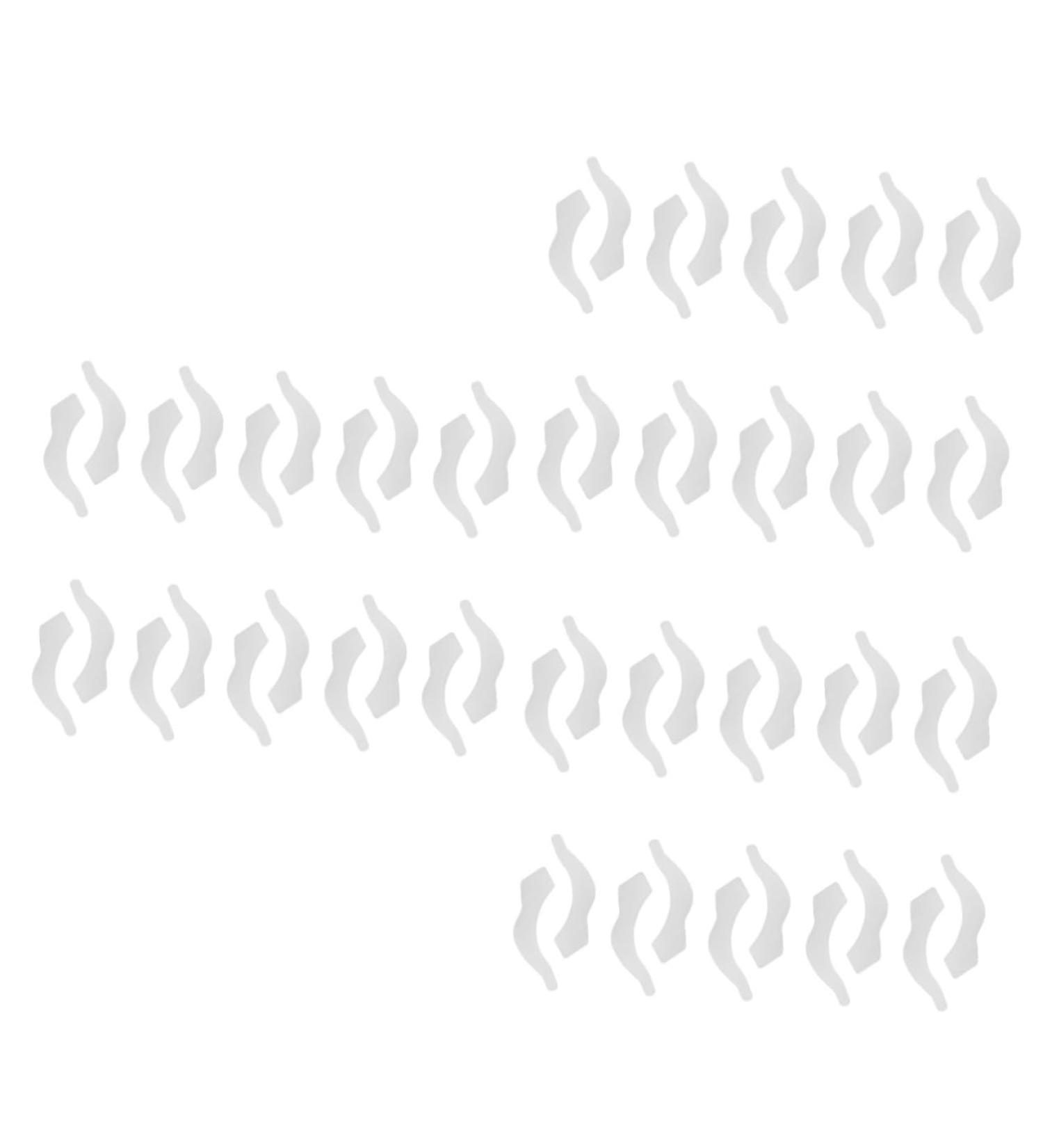 Uonlytech 30 Pair Anti-Slip Silicone Glasses Holder | Perfect for Glasses & Sunglasses - White - Buy Online on GoSupps.com