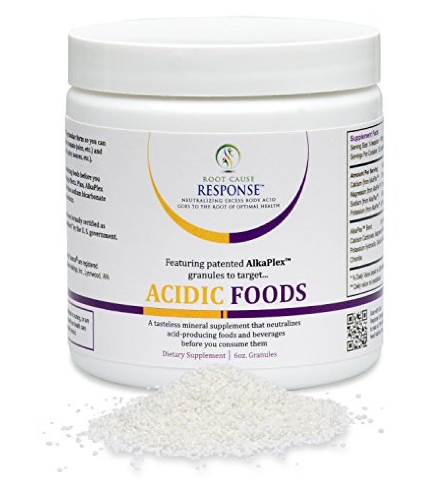AlkaPlex Acid Reducer - 6oz Granules for Neutralizing Acid in Foods & Beverages | Shop Internationally - Buy Online on GoSupps.com