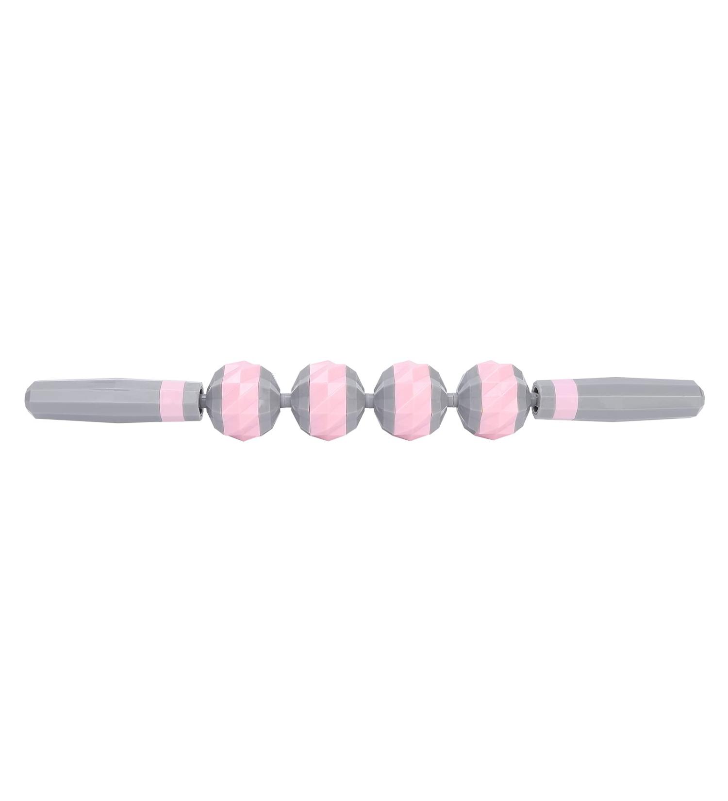 Verdant Touch Pink Body Massage Roller | Muscle Relief & Yoga Stick | Ultimate Relaxation Tool for Fatigue - Buy Online on GoSupps.com
