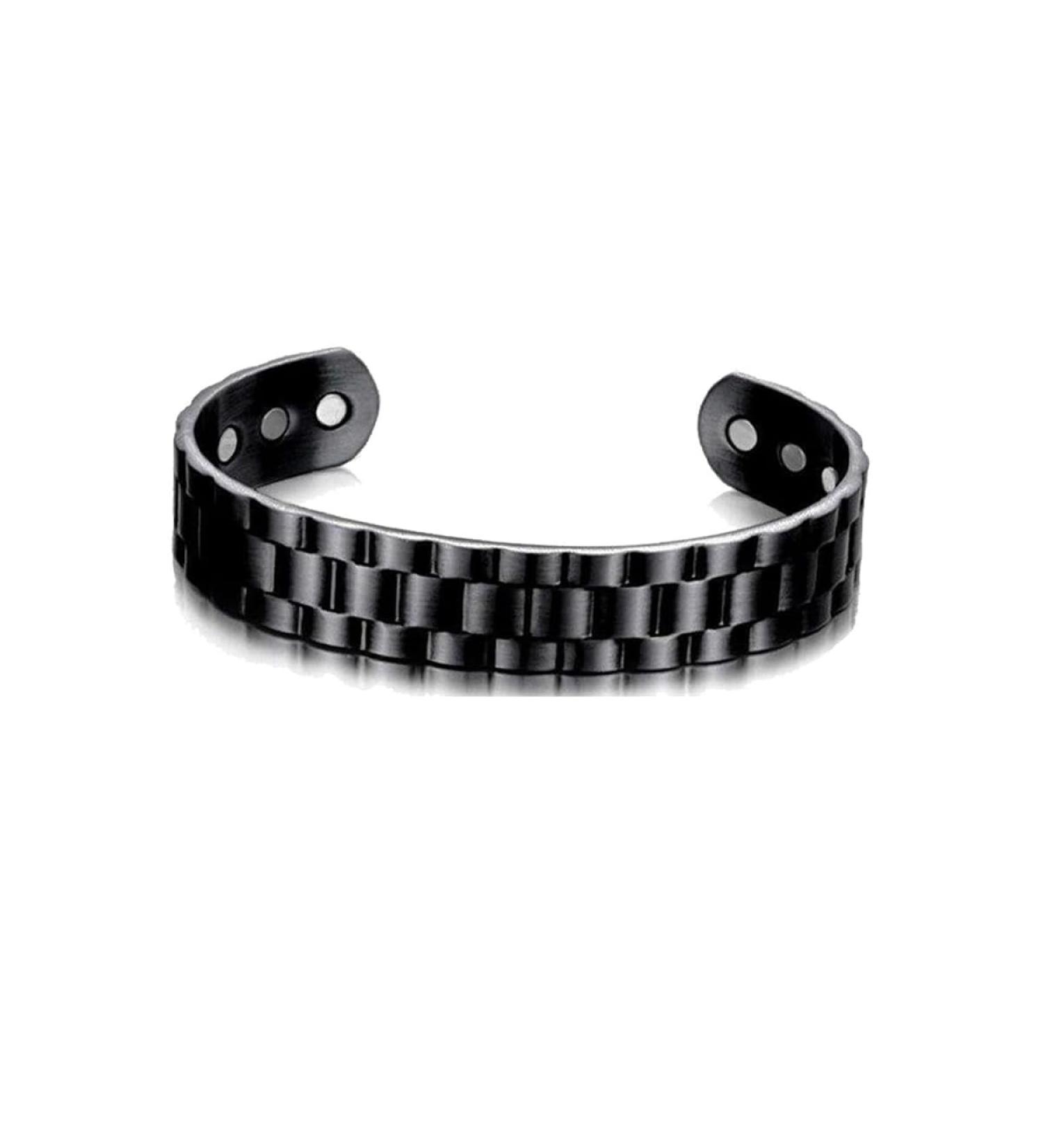 Magnetic Copper Prostate Band Prostate Wristband Magnetic Copper Prostate Bracelet Improves Blood Circulation Black - Buy Online on GoSupps.com