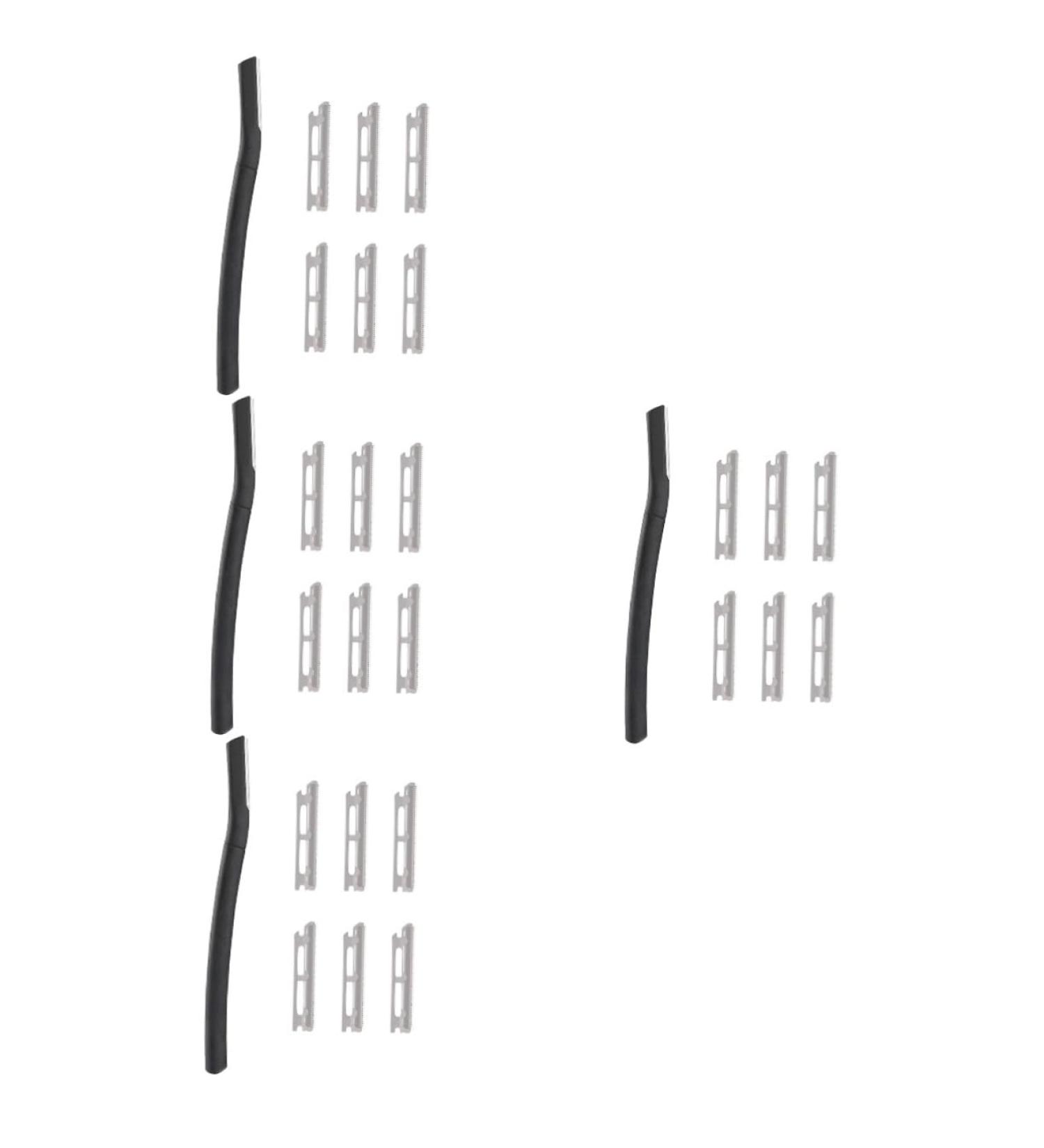 PopetPop Eyebrow Razor - 4 Rustproof Facial Razors for Perfect Eyebrows | Miss Shaman Cosmetics - Buy Online on GoSupps.com