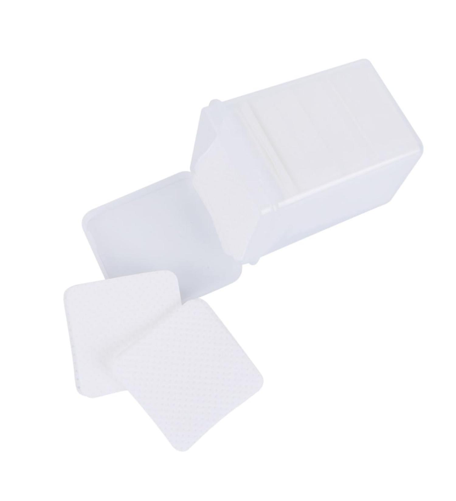 FRCOLOR 1 Box Lint Nail Pad Glue Cleaning Pads Glue Clean Wipe Nail Soak Off Foils Cosmetics Remover Pads Nail Wipe Pads Glue for Lashes Extension Cotton Pads White Manicure Towel - Buy Online on GoSupps.com
