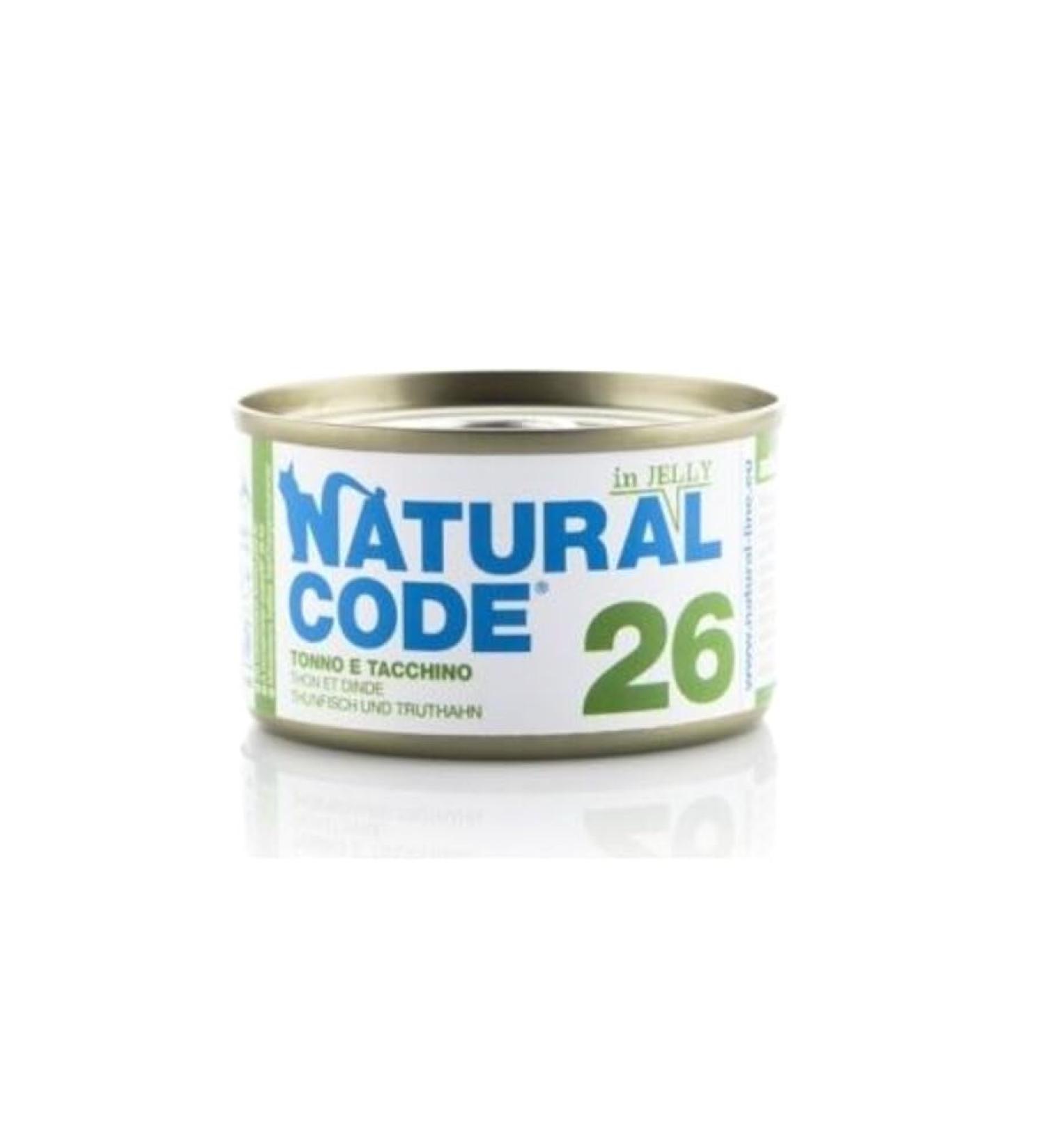 NATURAL CODE Natural Code For cat 85 g tuna and turkey