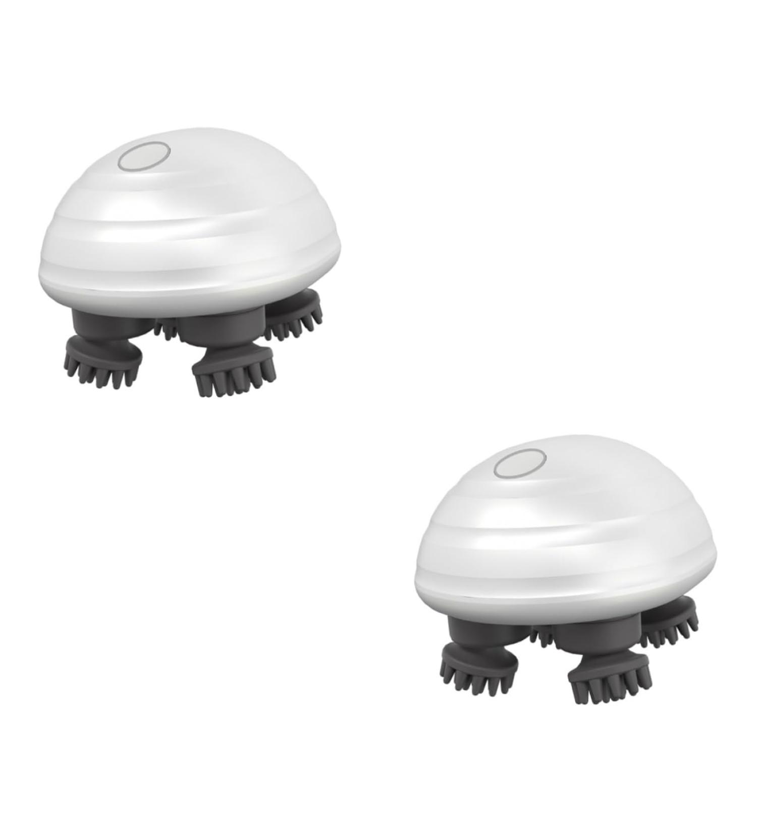 Healeved Head Massager & Cat Massage Brush - 2 Sets of Electrical Scalp Massage Tools for Pet Care | ABS White - Buy Online on GoSupps.com