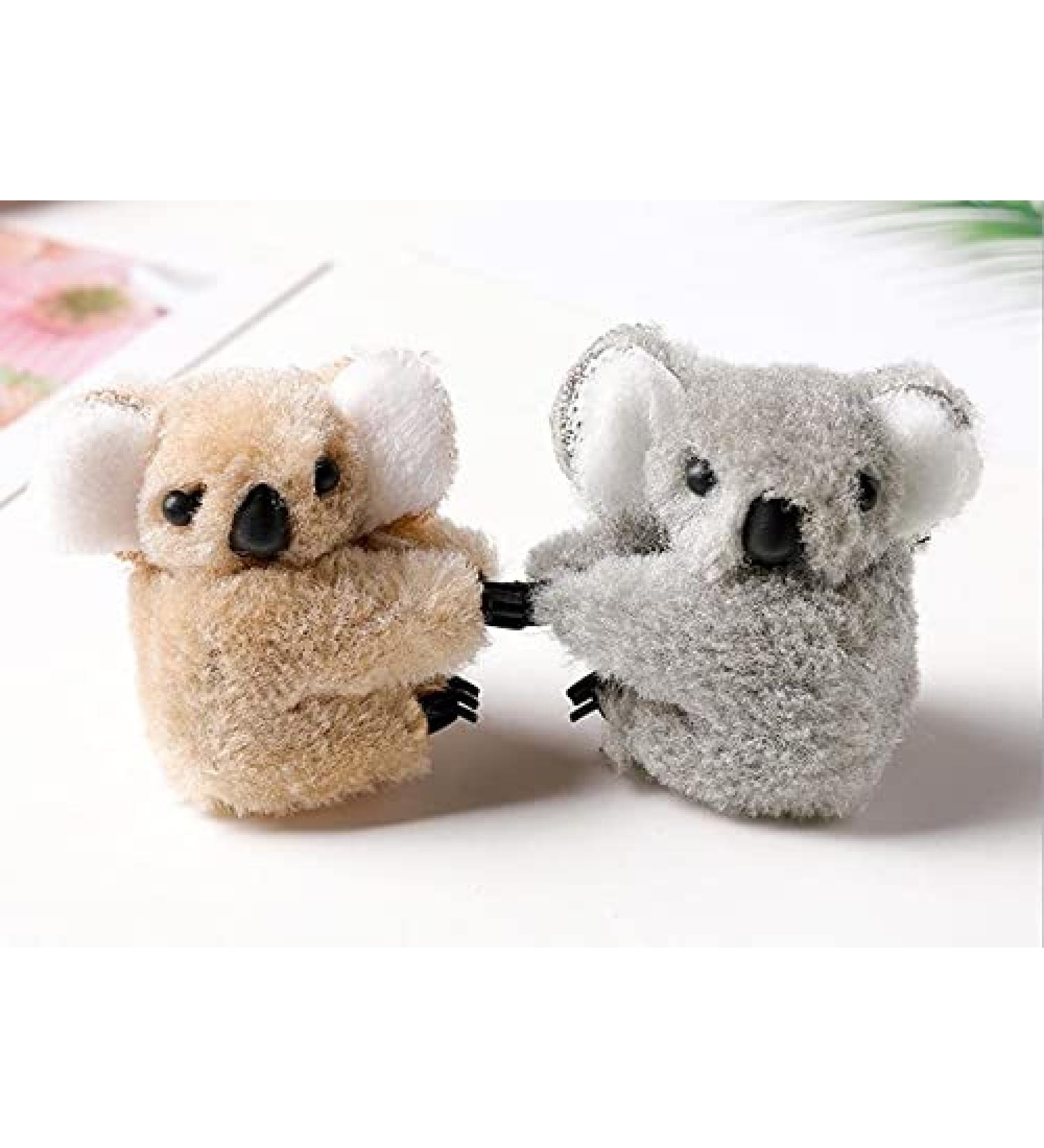 CRIZAN 2Pcs Brown Grey Plush Koala Sisters Hair Jaw Clips - Best Friends Cute Non Slip Hair Clamps for Girls & Kids - Buy Online on GoSupps.com