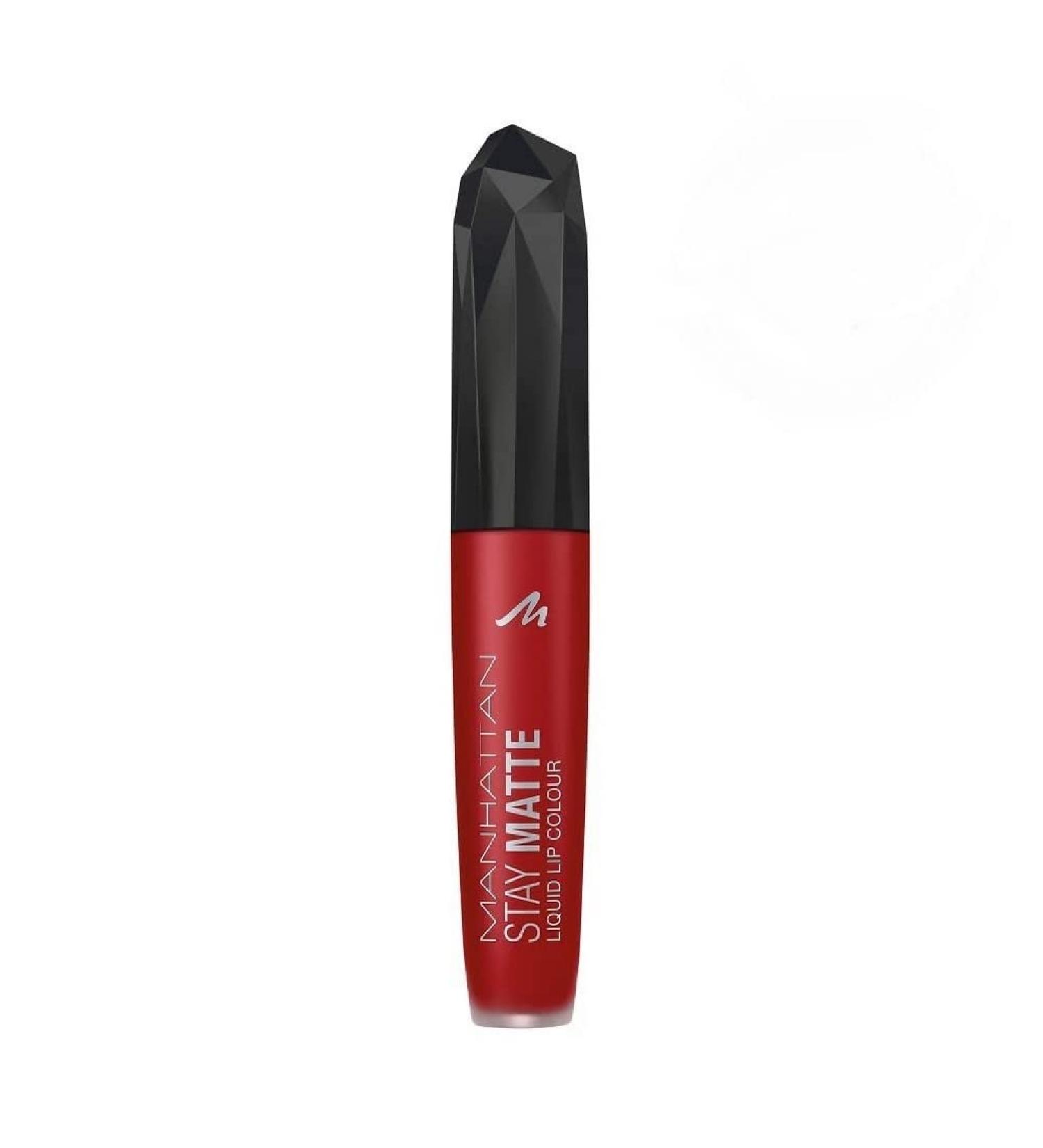 Manhattan Stay Matte Liquid Lip Color - Long-lasting Waterproof Red Lipstick | Color Red-y for Broadway 500 | 5.5ml - Buy Online on GoSupps.com
