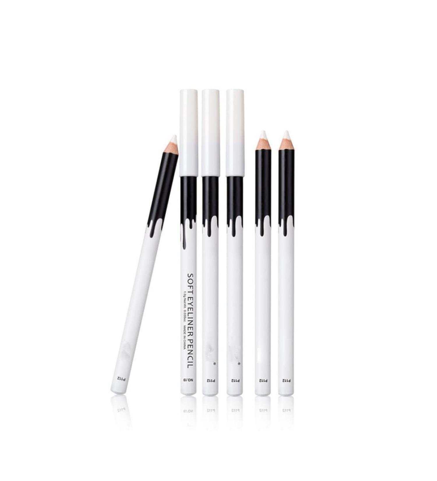 White Eyeliner Pencil Long-lasting Colored Eye Liners Smooth Waterproof Cosmetic Beauty Tool Professional Eyeshadow Highlighter - Buy Online on GoSupps.com