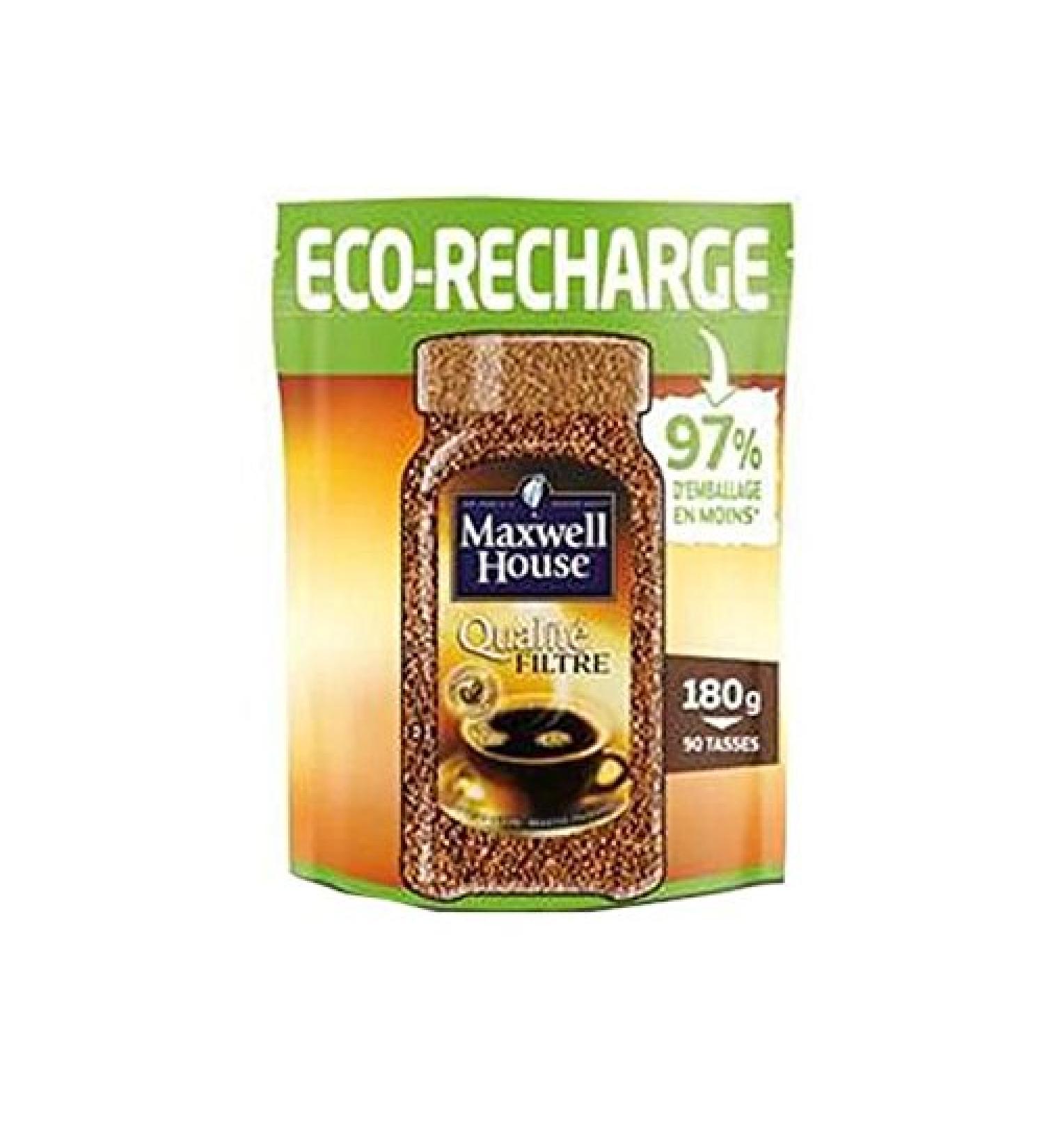 MAXWELL HOUSE-MAXWELL HOUSE Café Soluble Eco-Recharge 180g