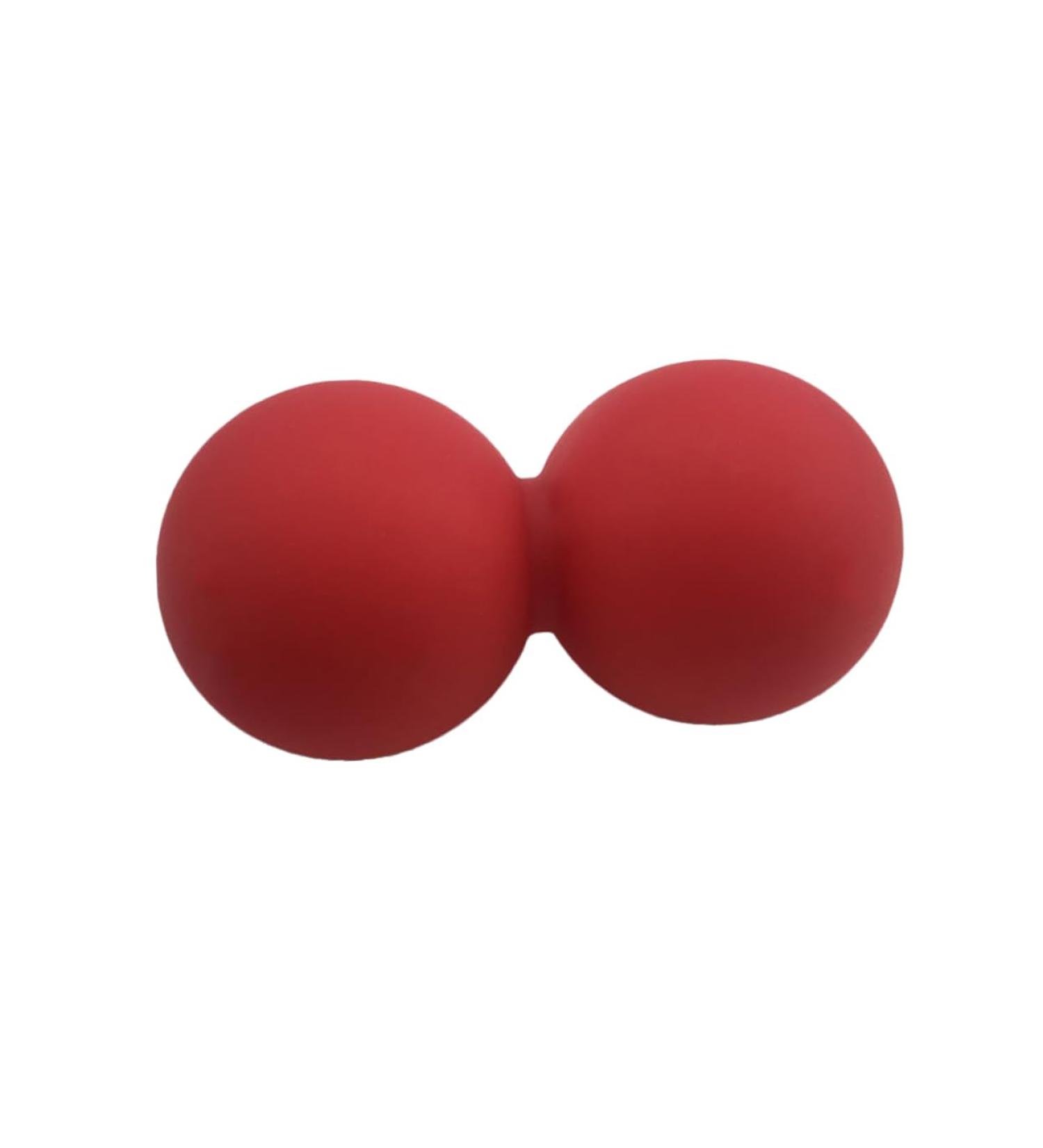 Buy Healvian Peanut Ball - Red Massage & Yoga Fitness Mobility Ball | 12cm x 6.3cm - Perfect for Muscle Relief & Recovery - Buy Online on GoSupps.com