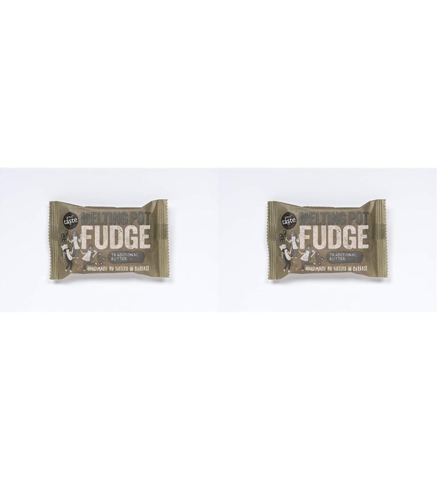 Melting Pot Fudge - Traditional Butter Fudge 90g (Pack of 2) 90 g (Pack of 2)