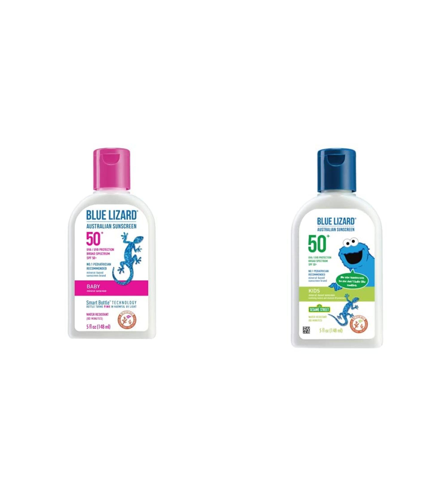 Blue Lizard Baby Mineral Sunscreen SPF 50 - Water Resistant, Fragrance Free - 5 Fl Oz - Buy Online on GoSupps.com