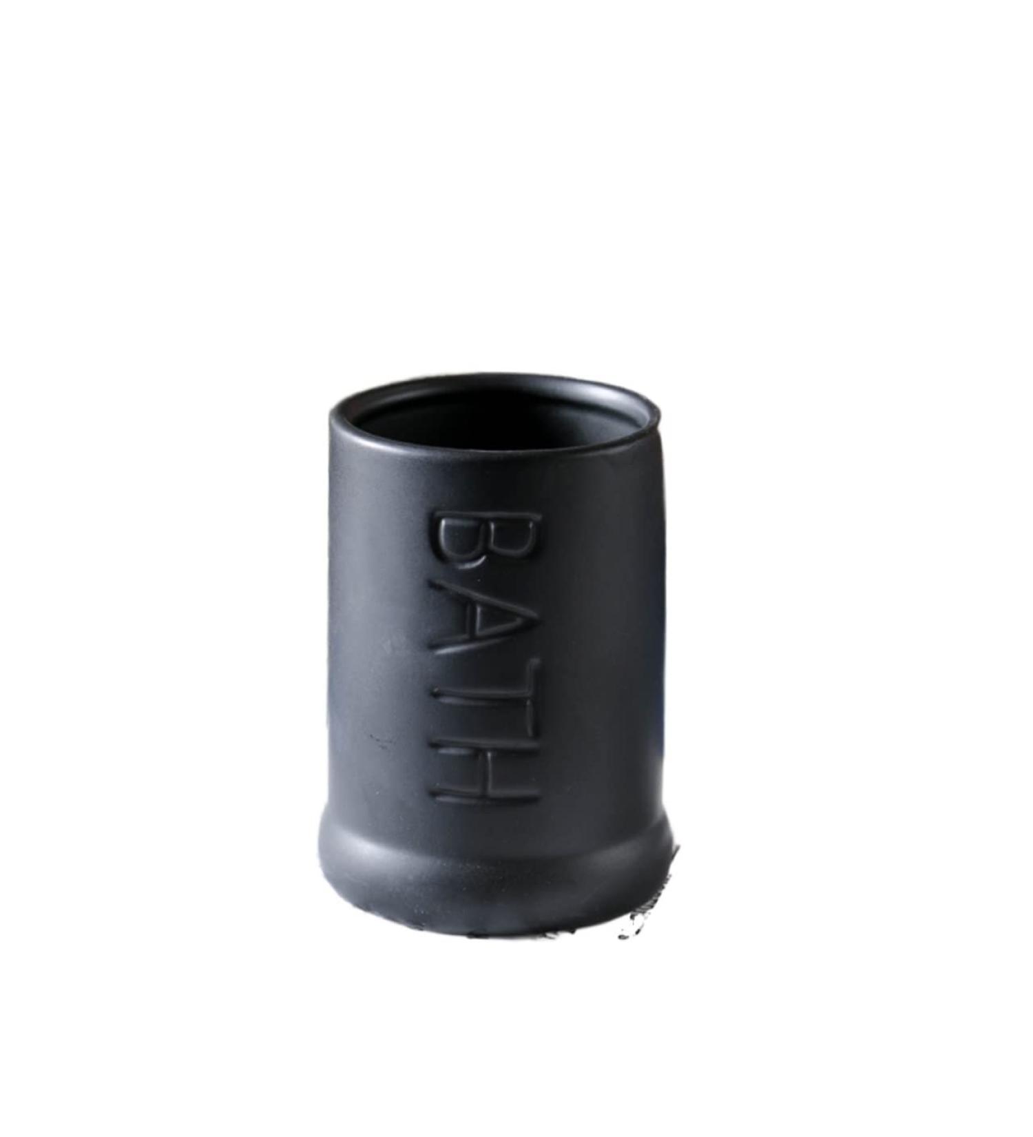 Digjobk Ceramic Toothbrush Mug & Gargle Cup - Bathroom Organizer & Toothpaste Holder - 360ml 8.2x8.2x11cm (Color C) - International Shipping Available - Buy Online on GoSupps.com