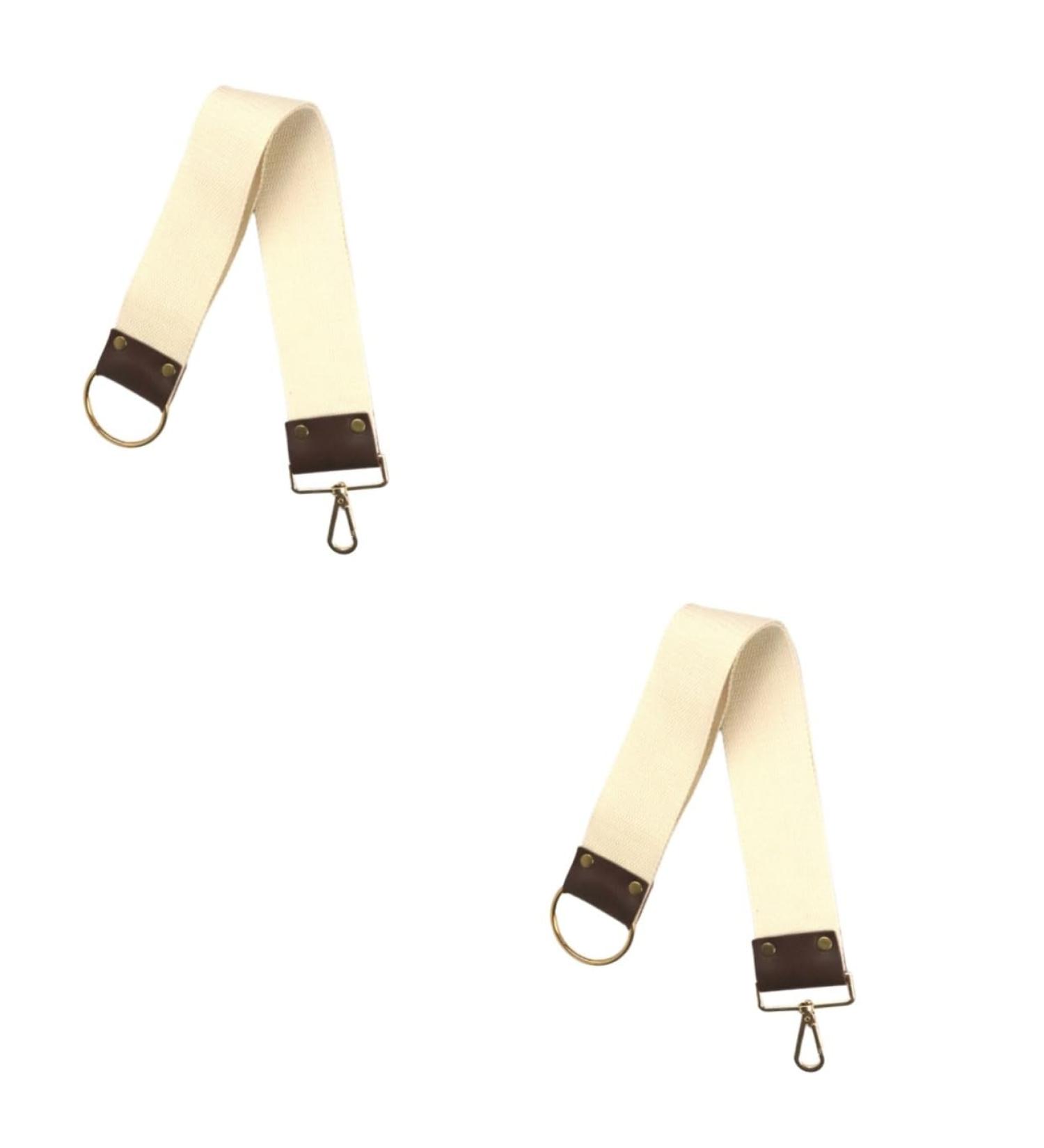 Frcolor 2 STK Razor Blade String Strips - Double-Sided Cotton Linen Grinding Cloth for Shaving - 52.8x4.8cm - Beige - Perfect for International Shipping - Buy Online on GoSupps.com