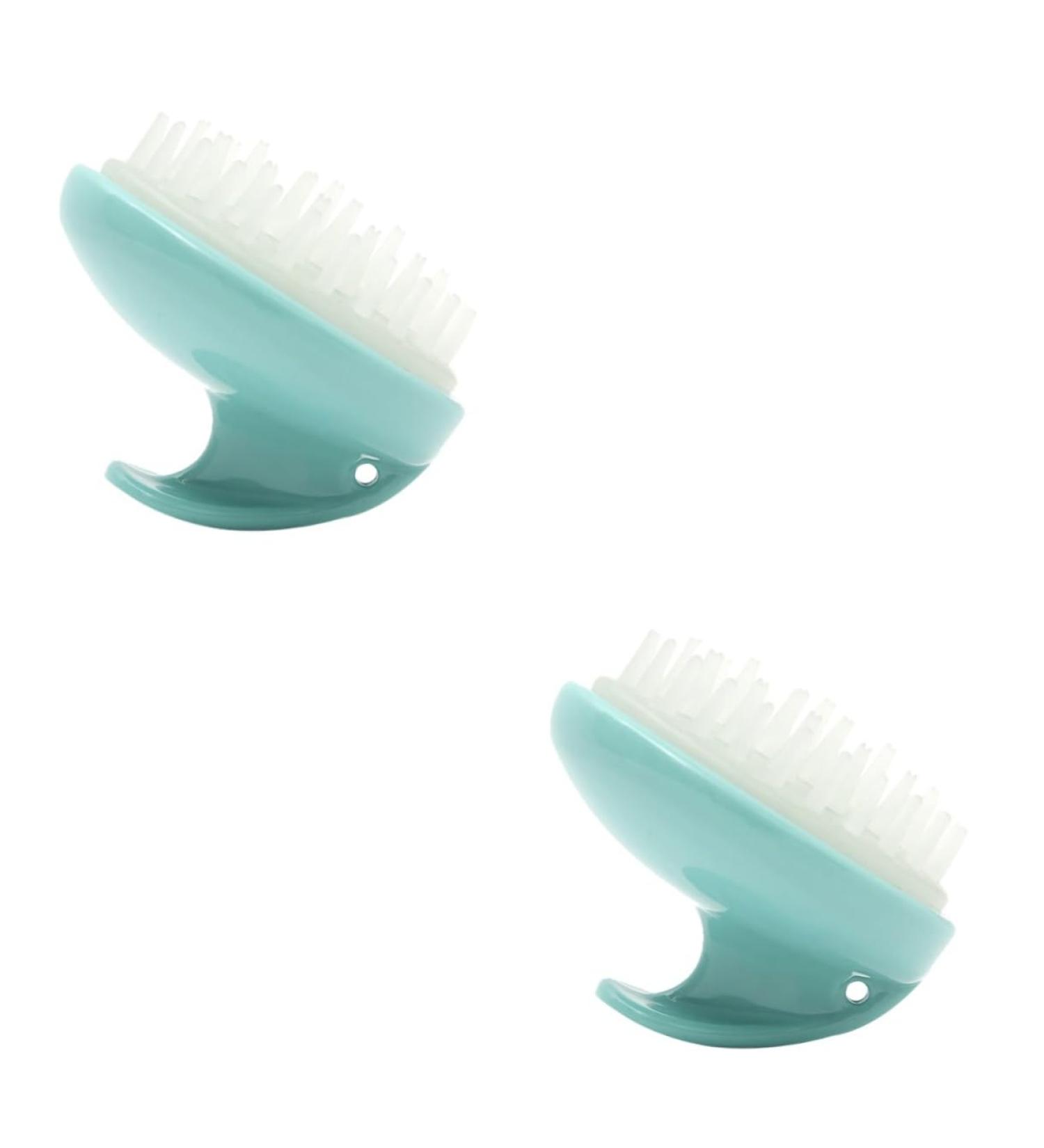 Healeved 2-Pack Silicone Volcanic Roller Hair Brush - Scalp Massage Device for Oily Skin & Shampoo - Buy Online on GoSupps.com