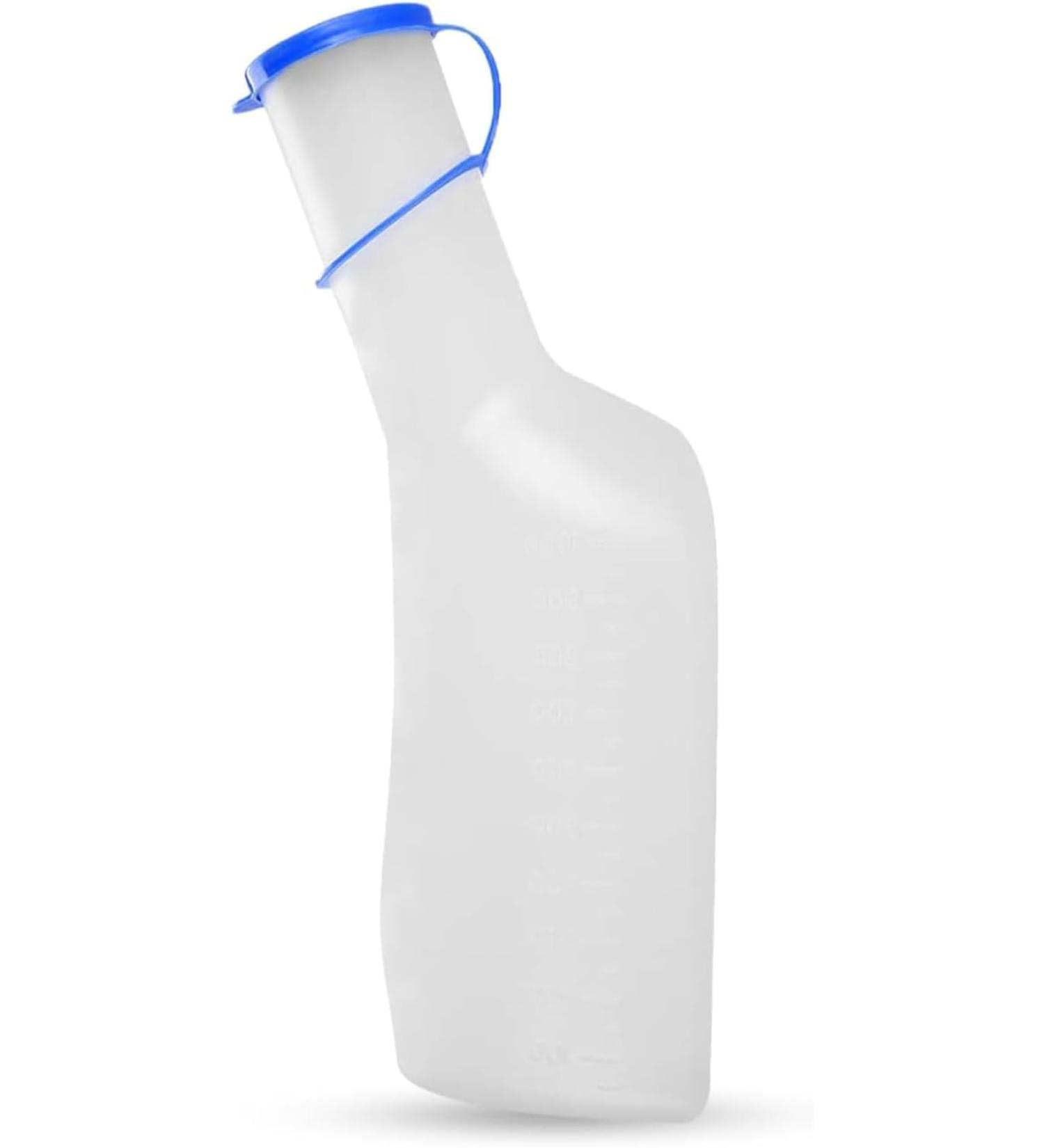Men's 1L Urine Bottle - Durable Translucent Plastic Easy-to-Read Measurement Portable & Leak-Resistant | Perfect for Travel & On-the-Go Use - Buy Online on GoSupps.com
