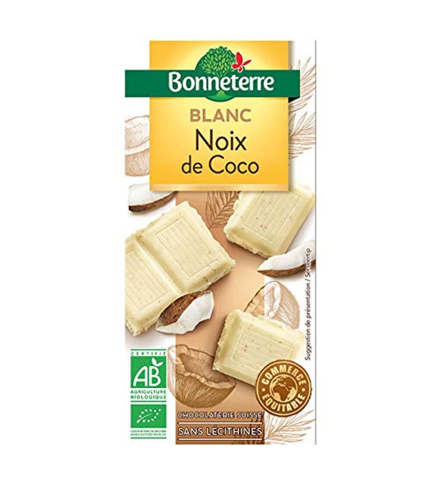 Bonneterre - White Chocolate Bar with Coconut 100G - Sold per unit - Buy Online on GoSupps.com