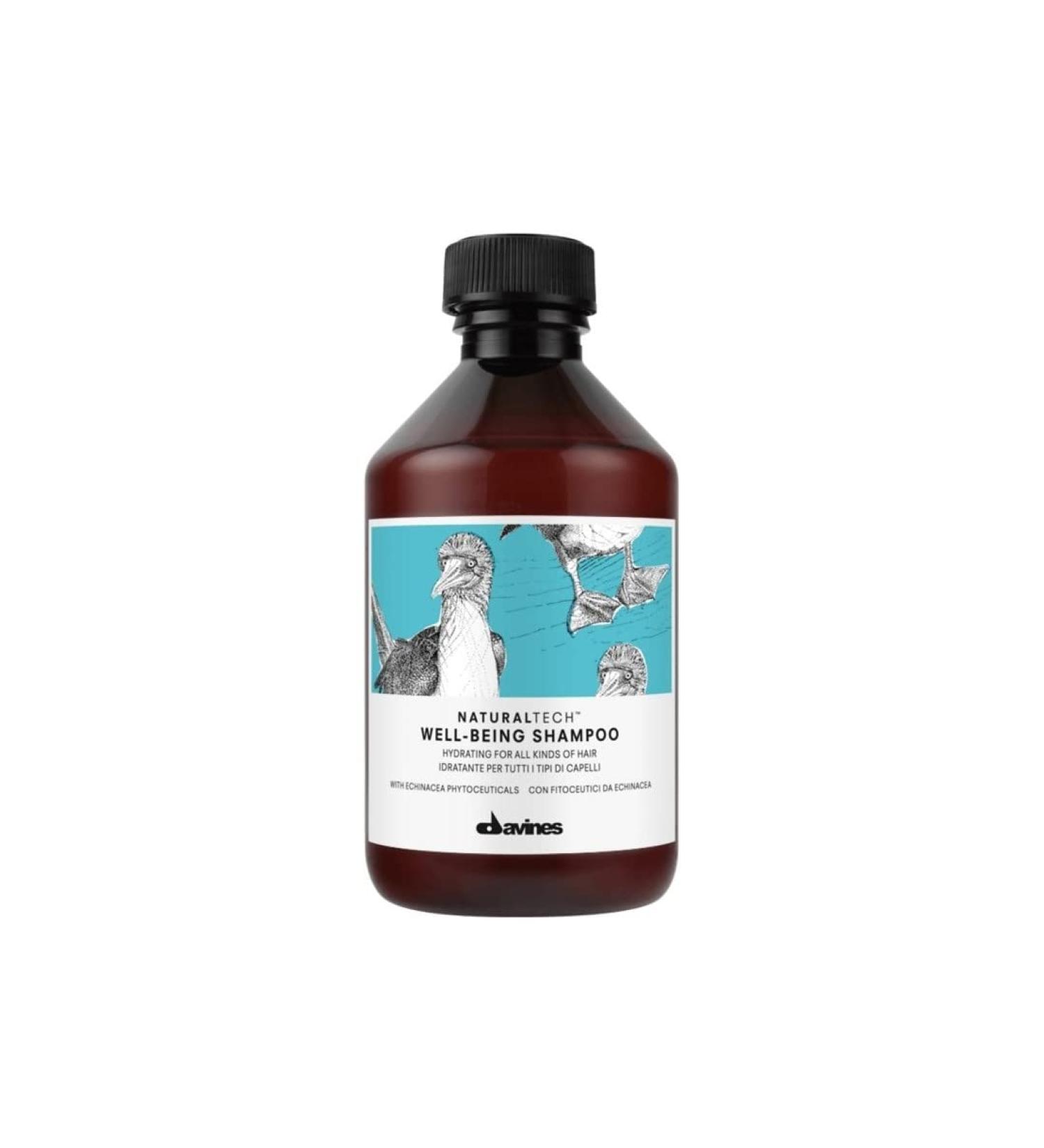 Davines Naturaltech WELLBEING Shampoo 8.45 fl. oz. - Light & Gentle Cleansing for Moisturized & Protected Hair - Buy Online on GoSupps.com