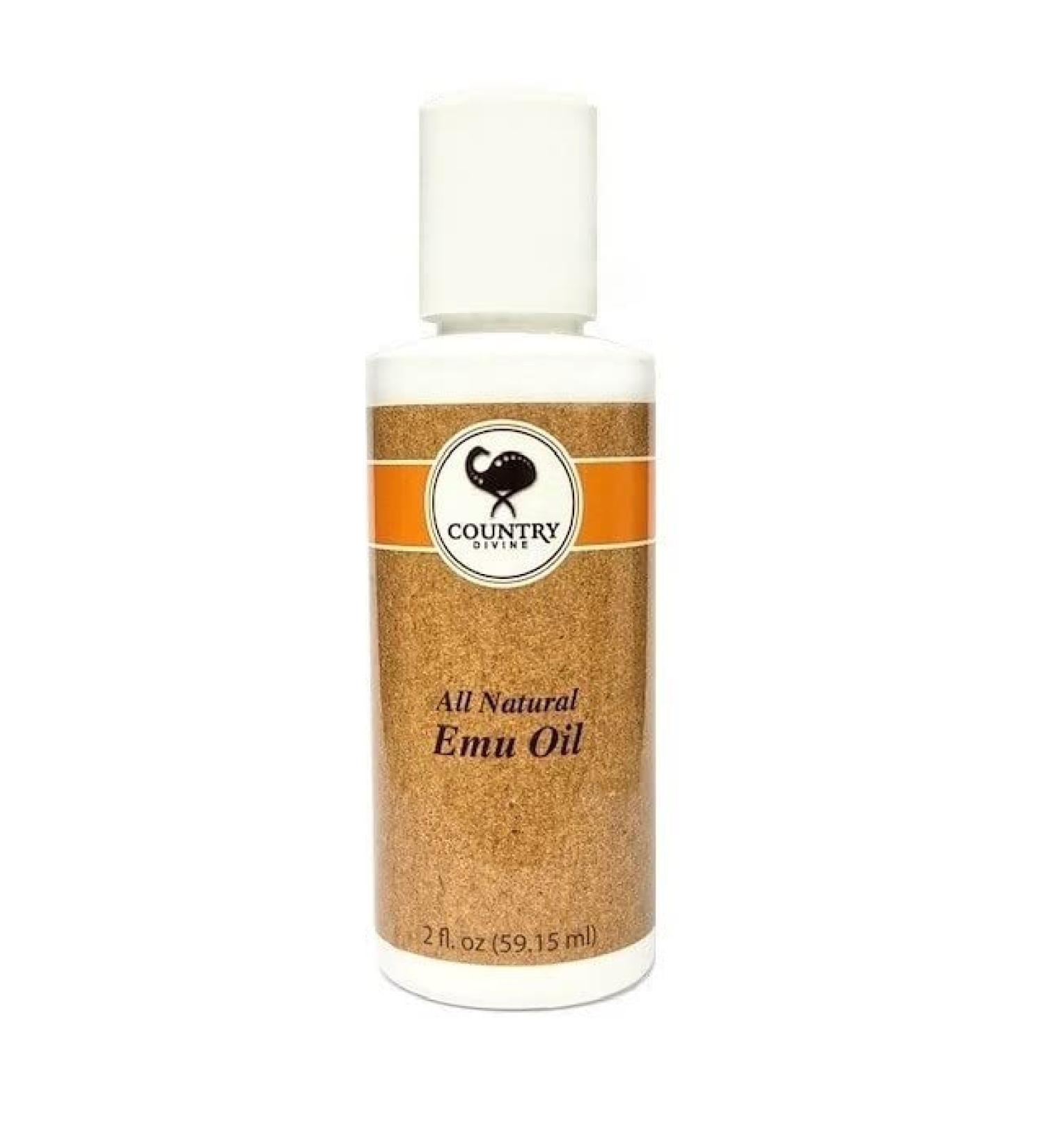 Country Divine LB Processors AEA Certified Fully Refined Emu Oil 2oz. Bottle Good for a Wide Array of Applications