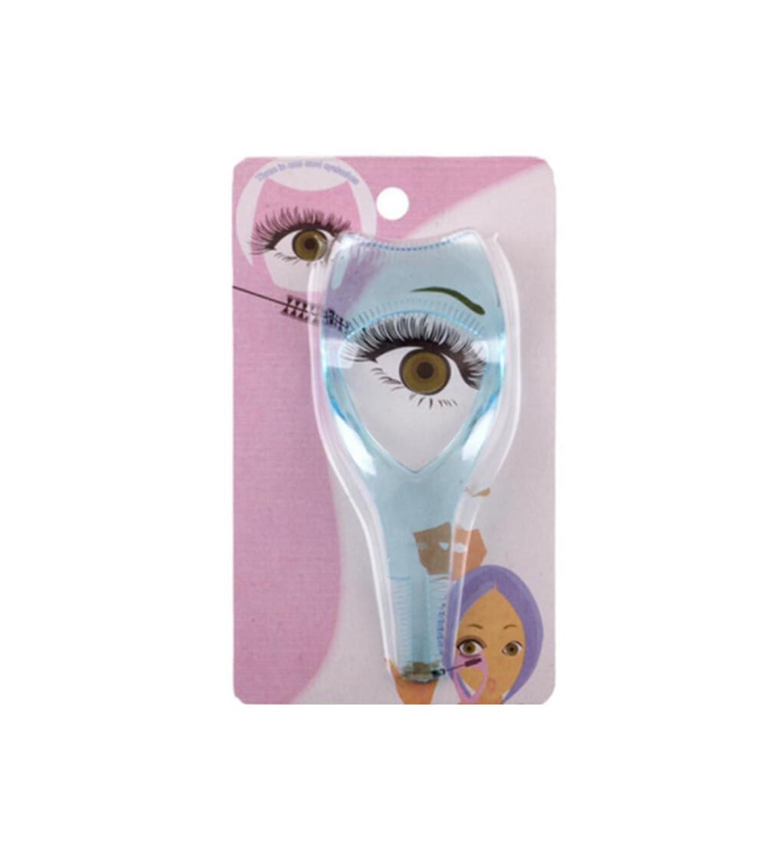 3 in 1 Eyelashes Tools Mascara Shield Applicator Guard Eyelash Guide for Makeup Clear Plastic Eyelash Card for Woman Girls Blue - Buy Online on GoSupps.com