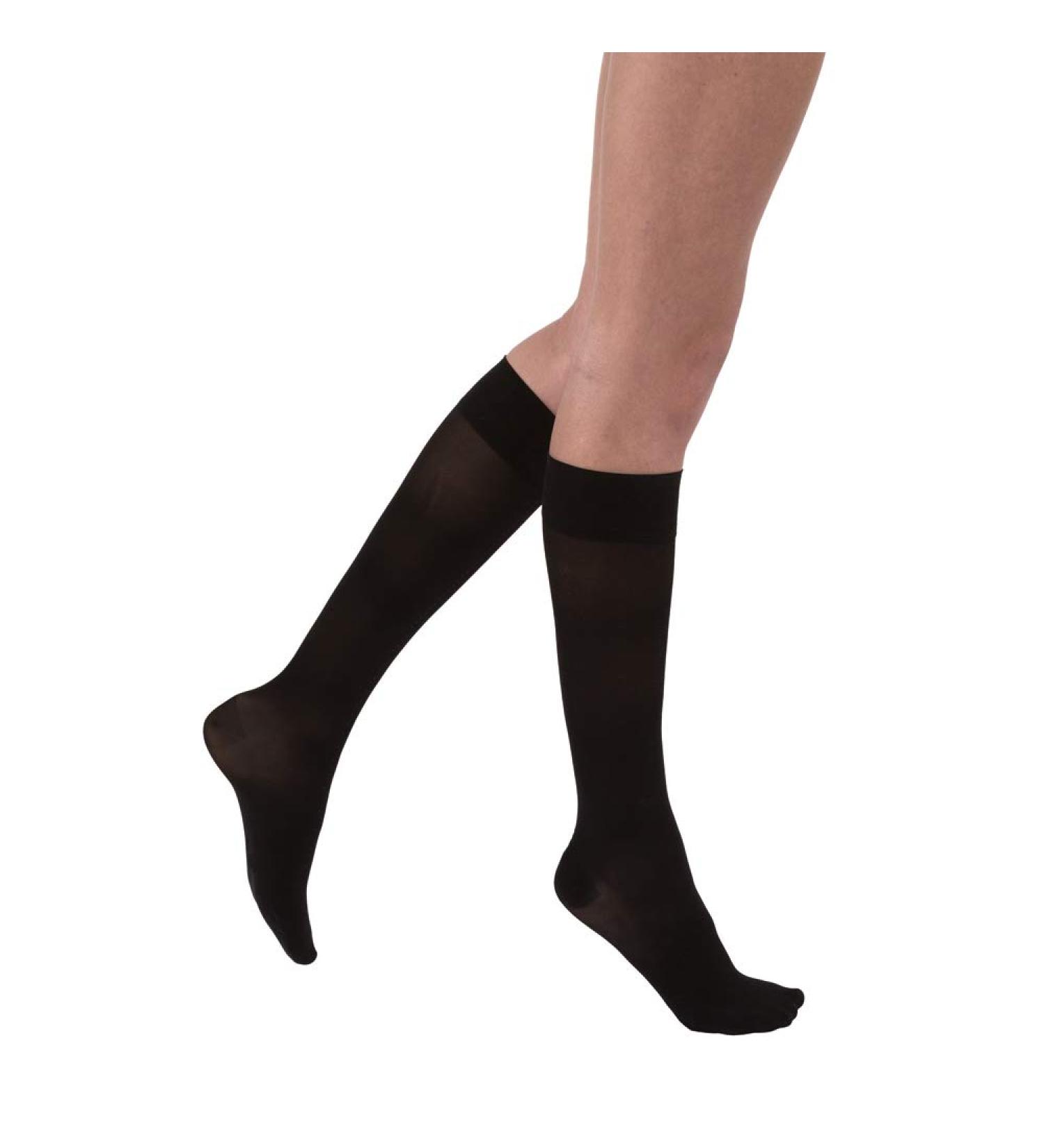 JOBST Ultrasheer Softfit Knee High Stockings 20-30 mmHg - Closed Toe - Classic Black - Large - International Shipping Available - Buy Online on GoSupps.com