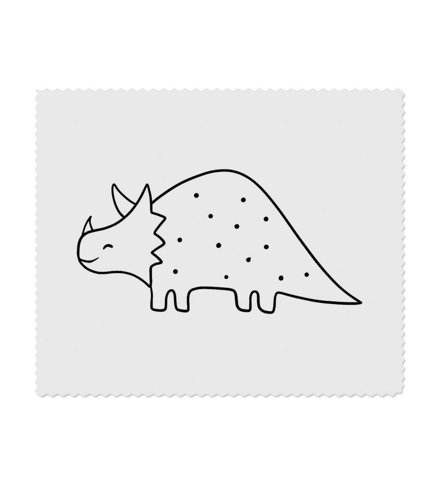 Happy Dinosaur Microfiber Lens & Glasses Cleaning Cloths - Set of 2 | International Shipping Available - Buy Online on GoSupps.com