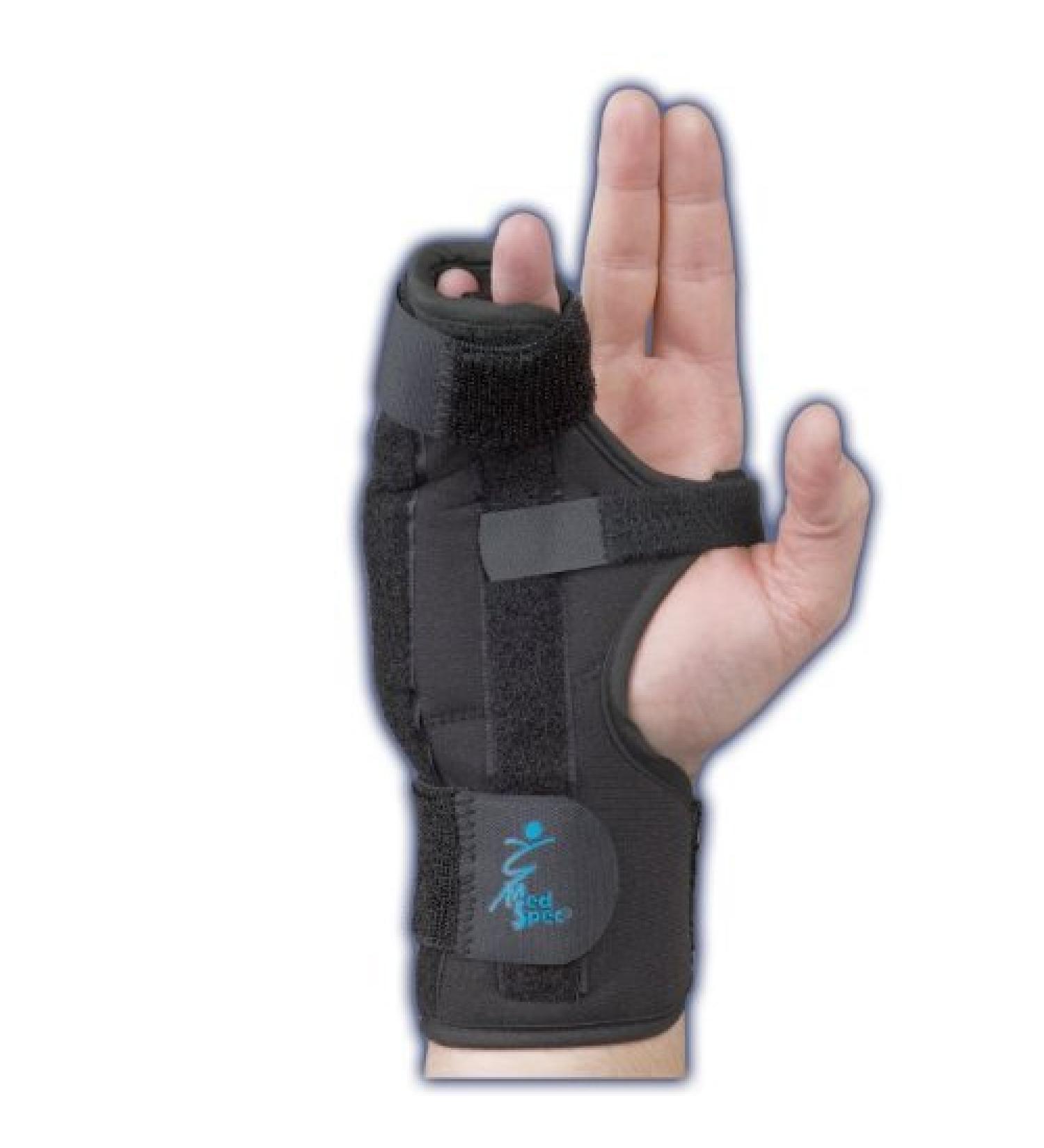 Medium-Right Black Boxer Splint - Stabilize and Protect Hand Injuries - Buy Online on GoSupps.com